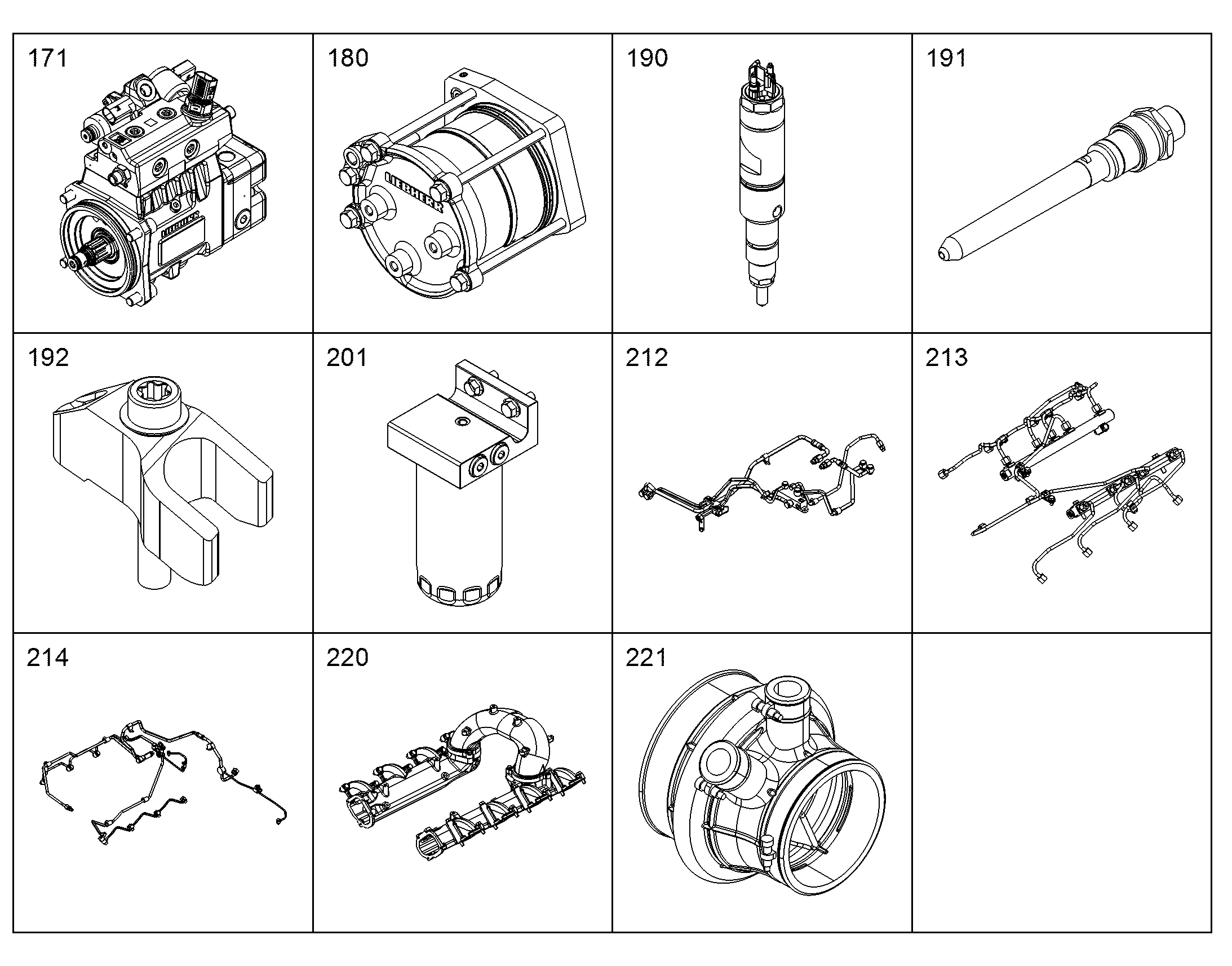 ИНЪЕТОР С КРЕПЕЖОМ 10152868 LIEBHERR