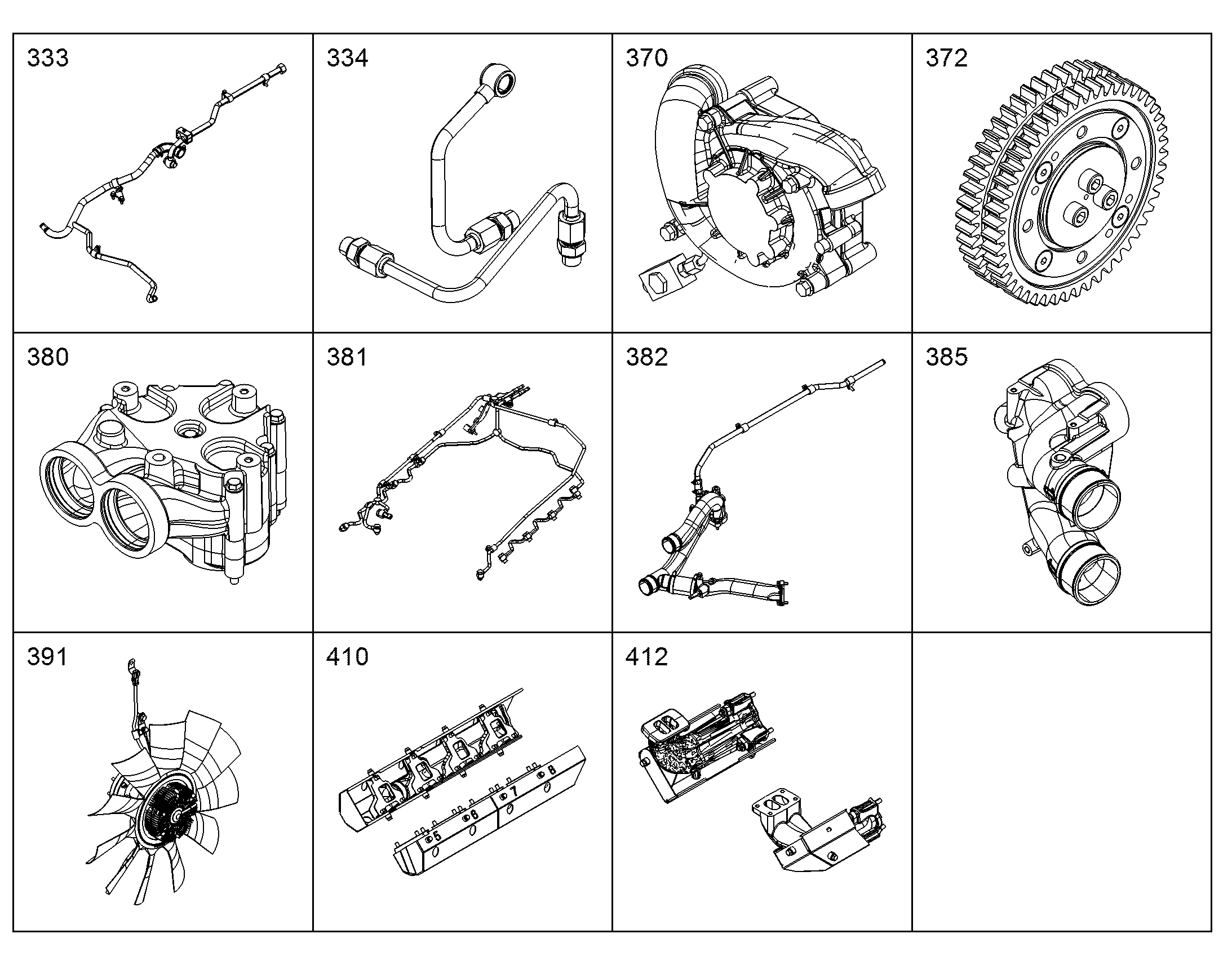 ВОДЯНОЙ КОЛЛЕКТОР, КОМПЛЕКТ 10136398 LIEBHERR
