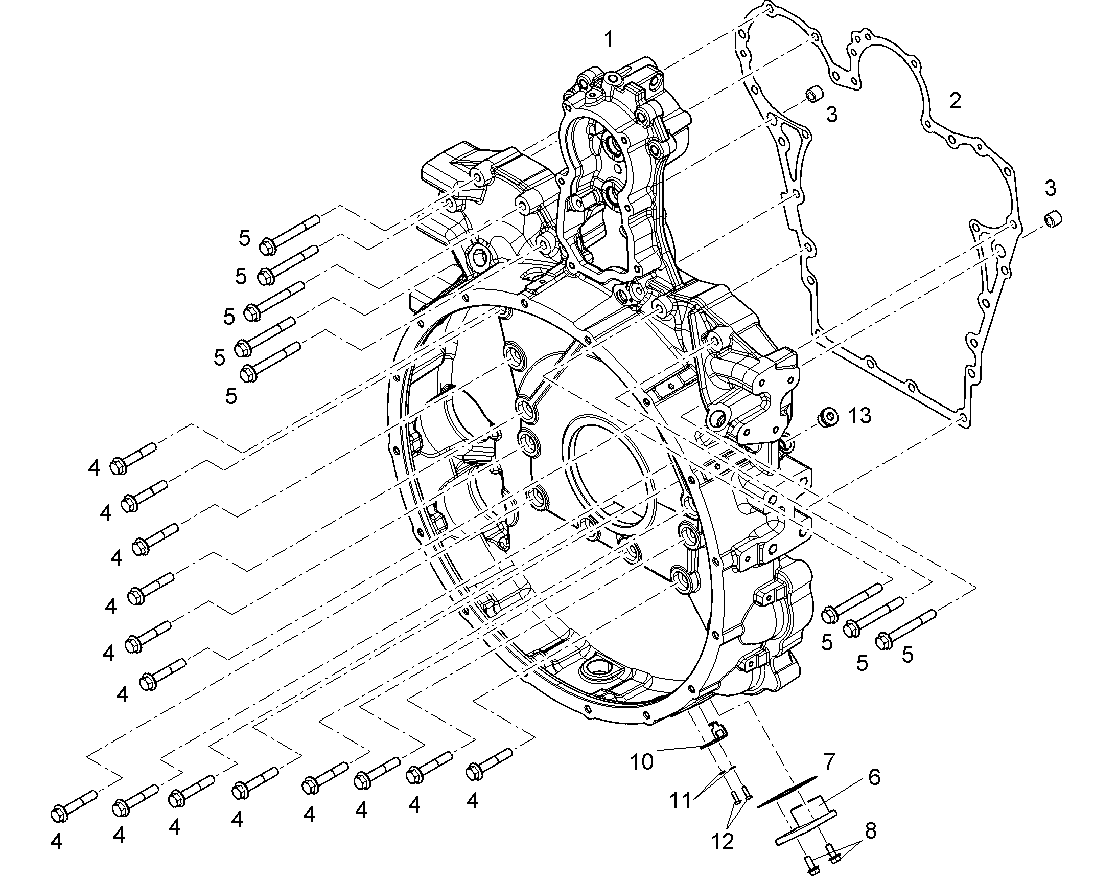 КАРТЕР МАХОВИКА МОНТИРОВАН SAE 0 10131740 LIEBHERR