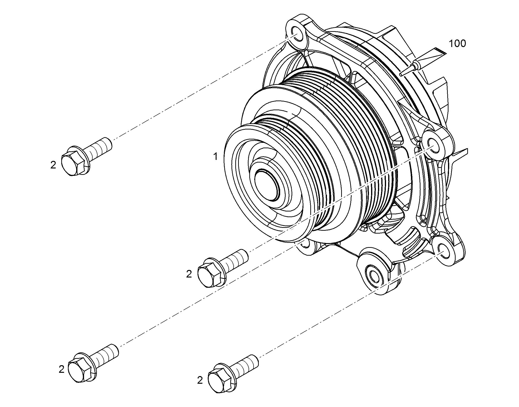 ВОДЯНАЯ ПОМПА В СБОРЕ 11425891 LIEBHERR