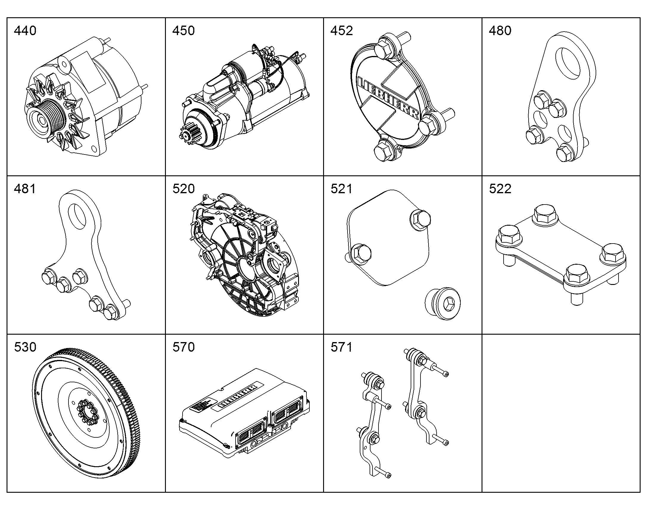 БЛОК УПРАВЛЕНИЯ ДВИГАТЕЛЕМ 12830089 LIEBHERR