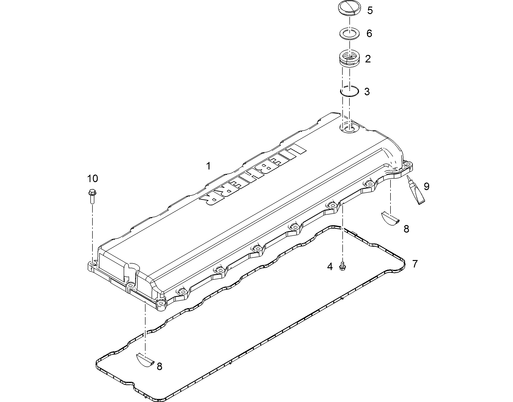 КРУГЛОЕ УПЛОТНИТЕЛЬНОЕ КОЛЬЦО 50X2 11110347 LIEBHERR