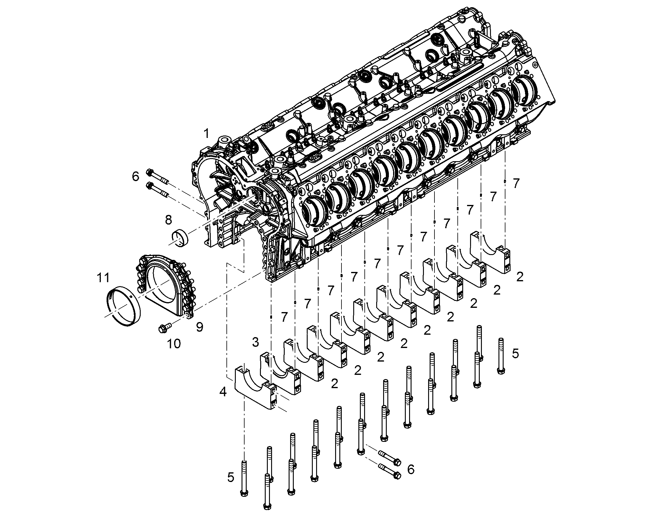 ВИНТ С ГОЛОВКОЙ ШЕСТИГРАННЫЙ M22X1,5X192 10.9 10149326 LIEBHERR