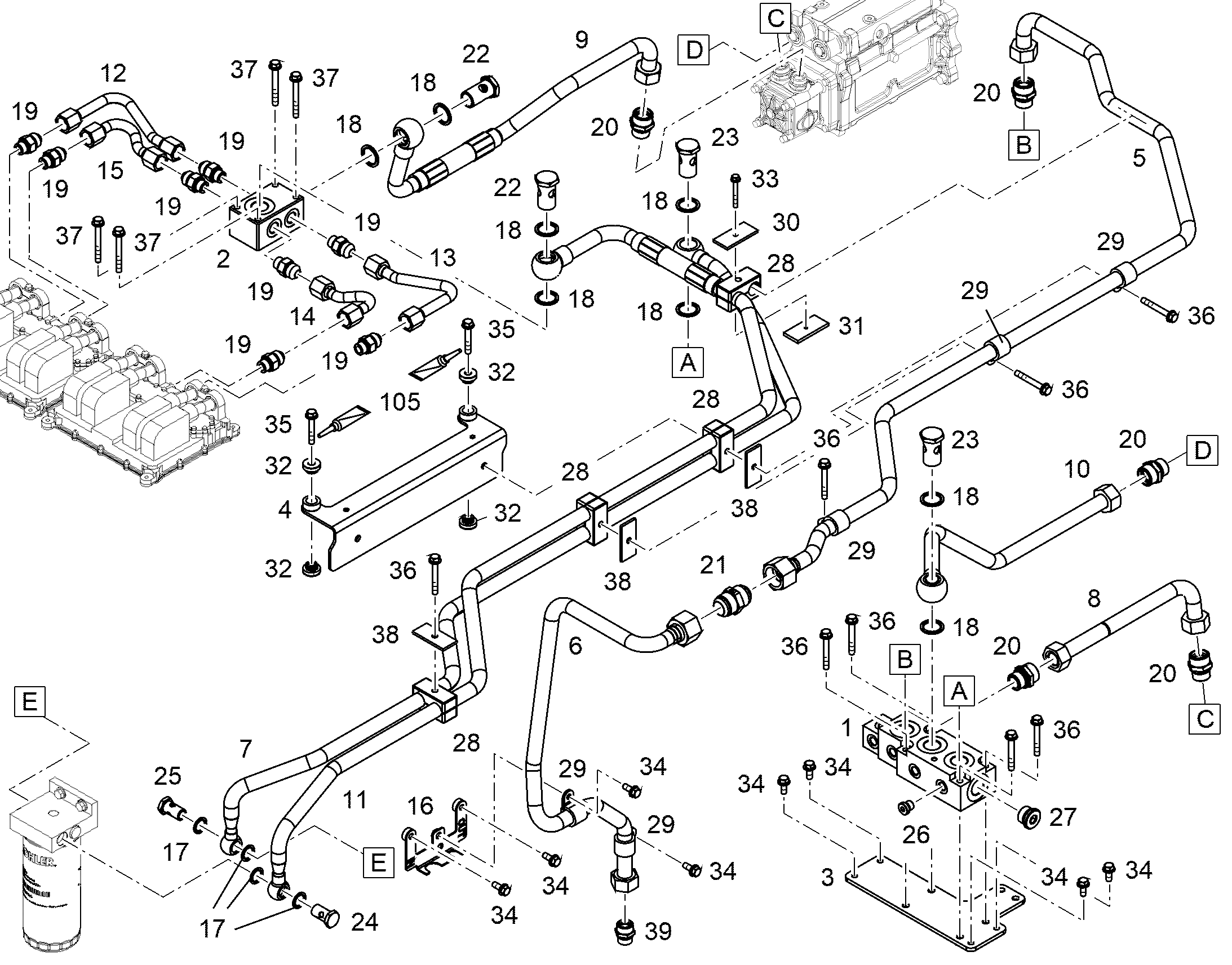 ПРОКЛАДКА 22X27,7 12693891 LIEBHERR