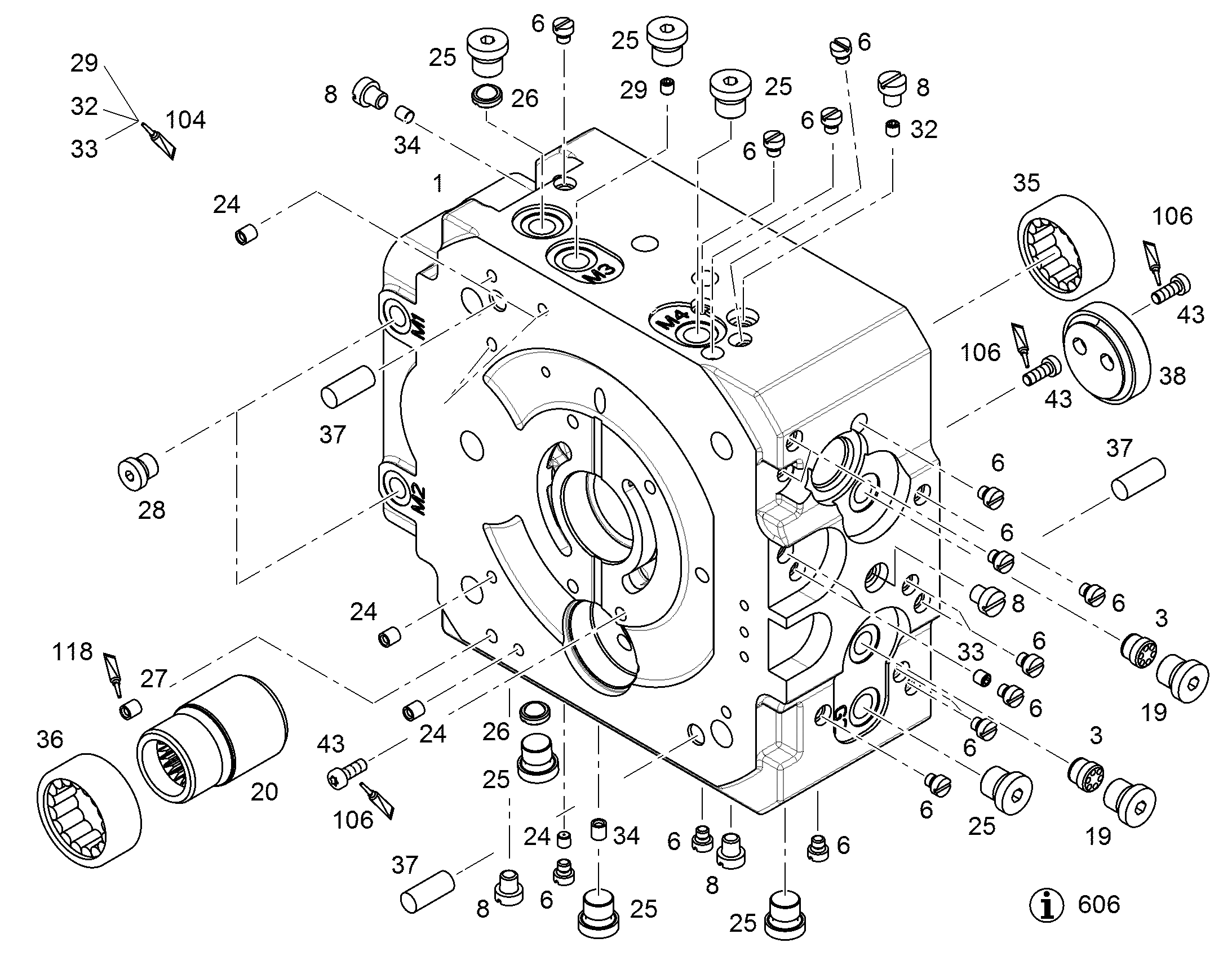 КАБЕЛЬНАЯ СТОЙКА СО ВТУЛКОЙ NG 108-165 (D) 12864503 LIEBHERR