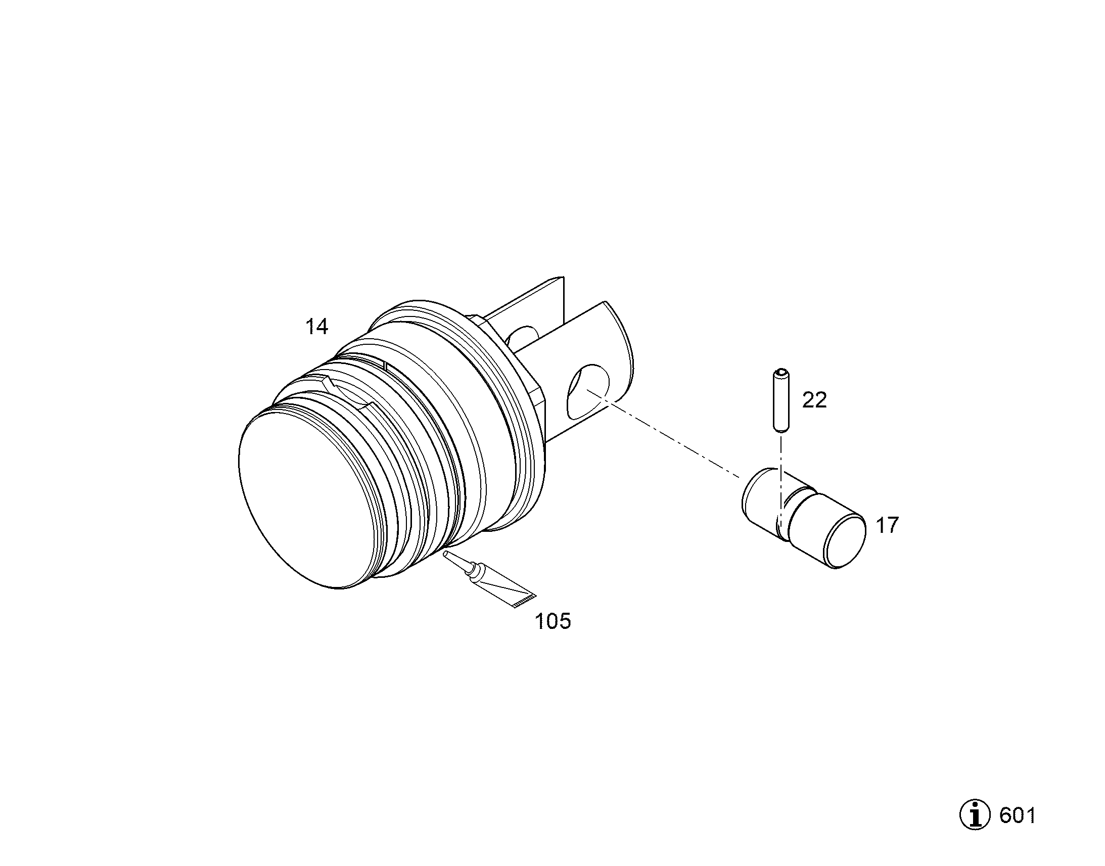 REGEL PISTON PRE-ASS. NG 108 (D) 12858489 LIEBHERR