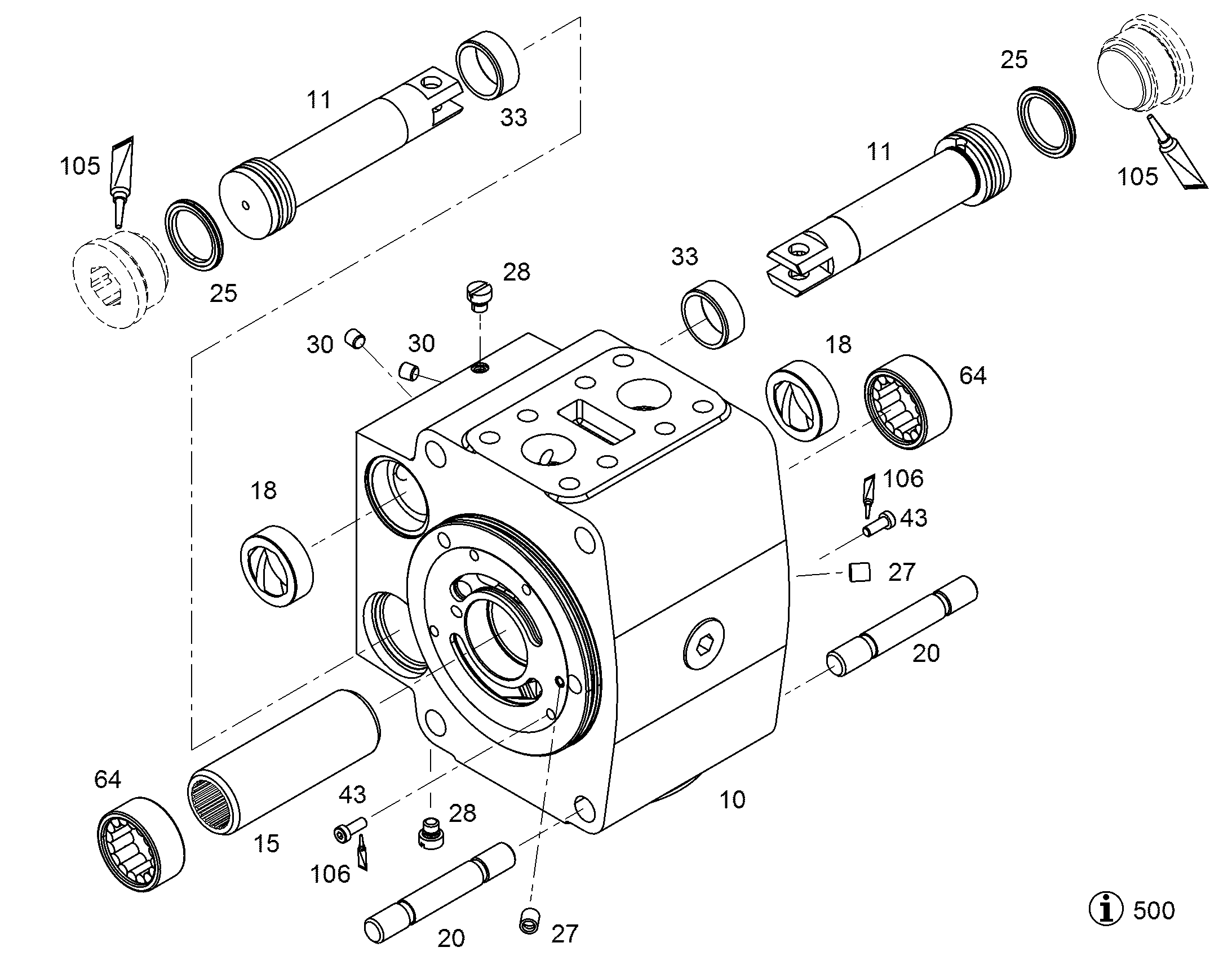 КОРПУС СОЕДИНИТЕЛЬНЫЙ NG 140-150 10125890 LIEBHERR