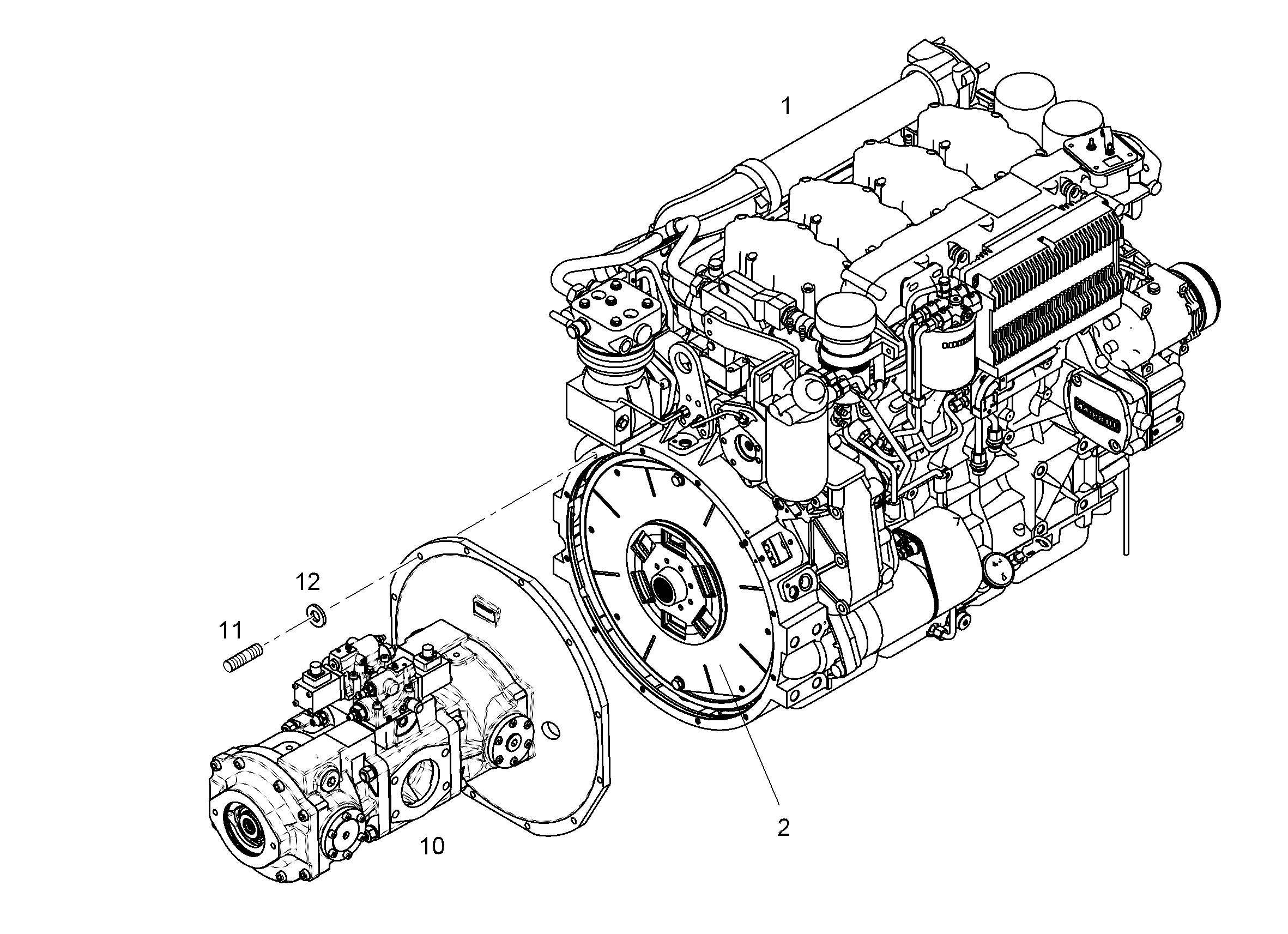 НАСОС ГИДРАВЛИЧ.РЕГУЛИРОВОЧНЫЙ DPV O 215cm³/U 10139128 LIEBHERR