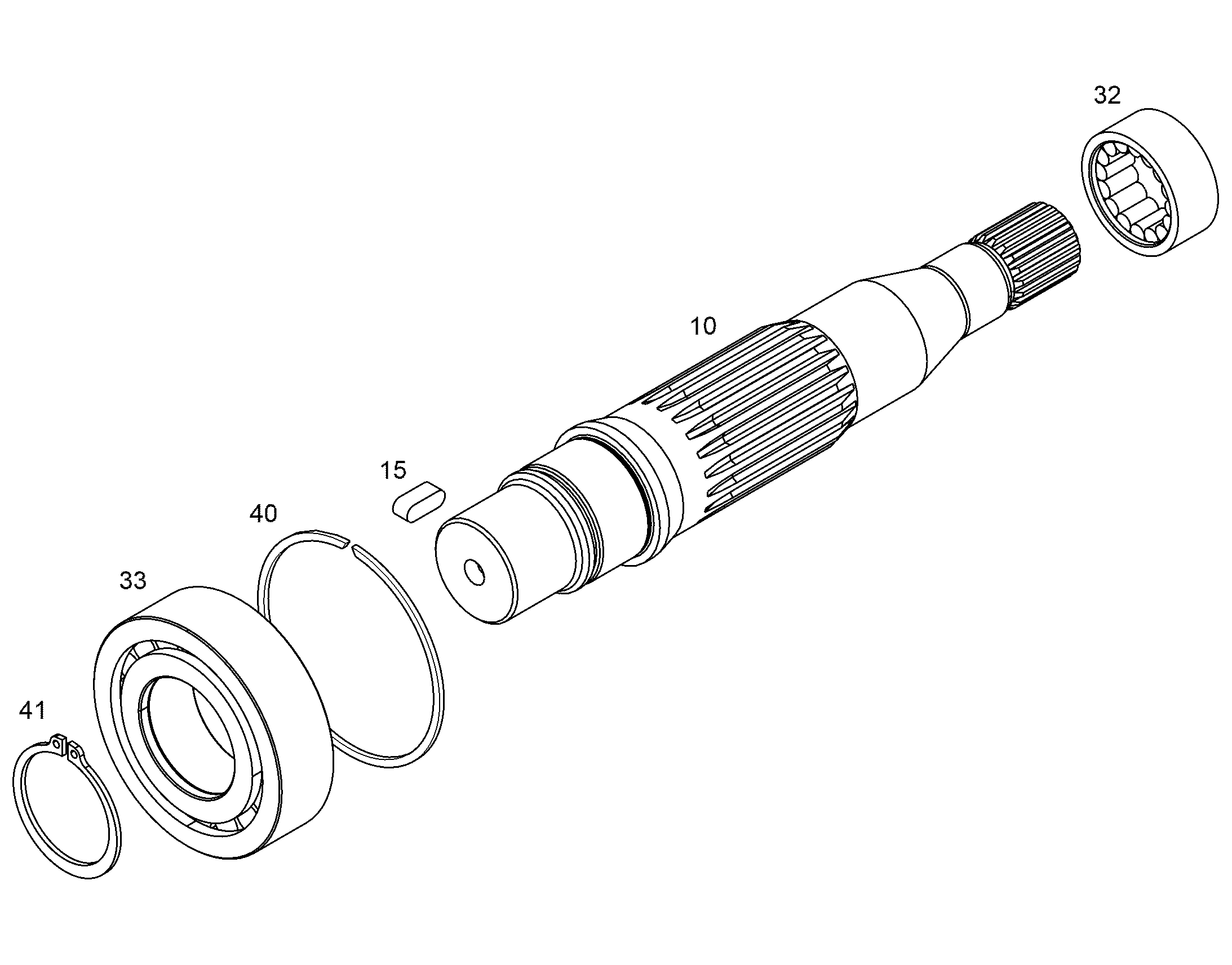 ВАЛ ПРИВОДНОЙ NG 075 9074034 LIEBHERR