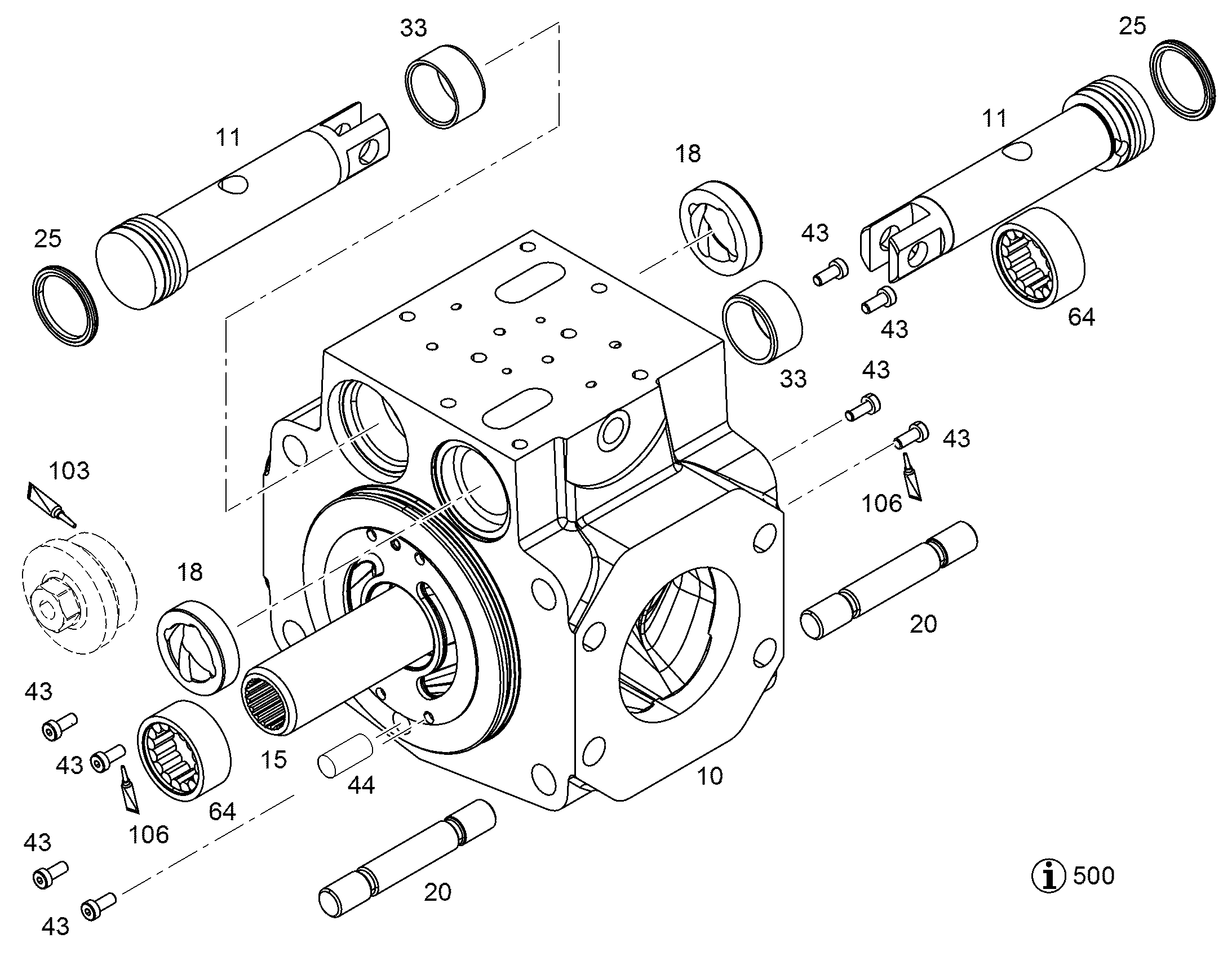 КОРПУС СОЕДИНИТЕЛЬНЫЙ NG 075 9074044 LIEBHERR
