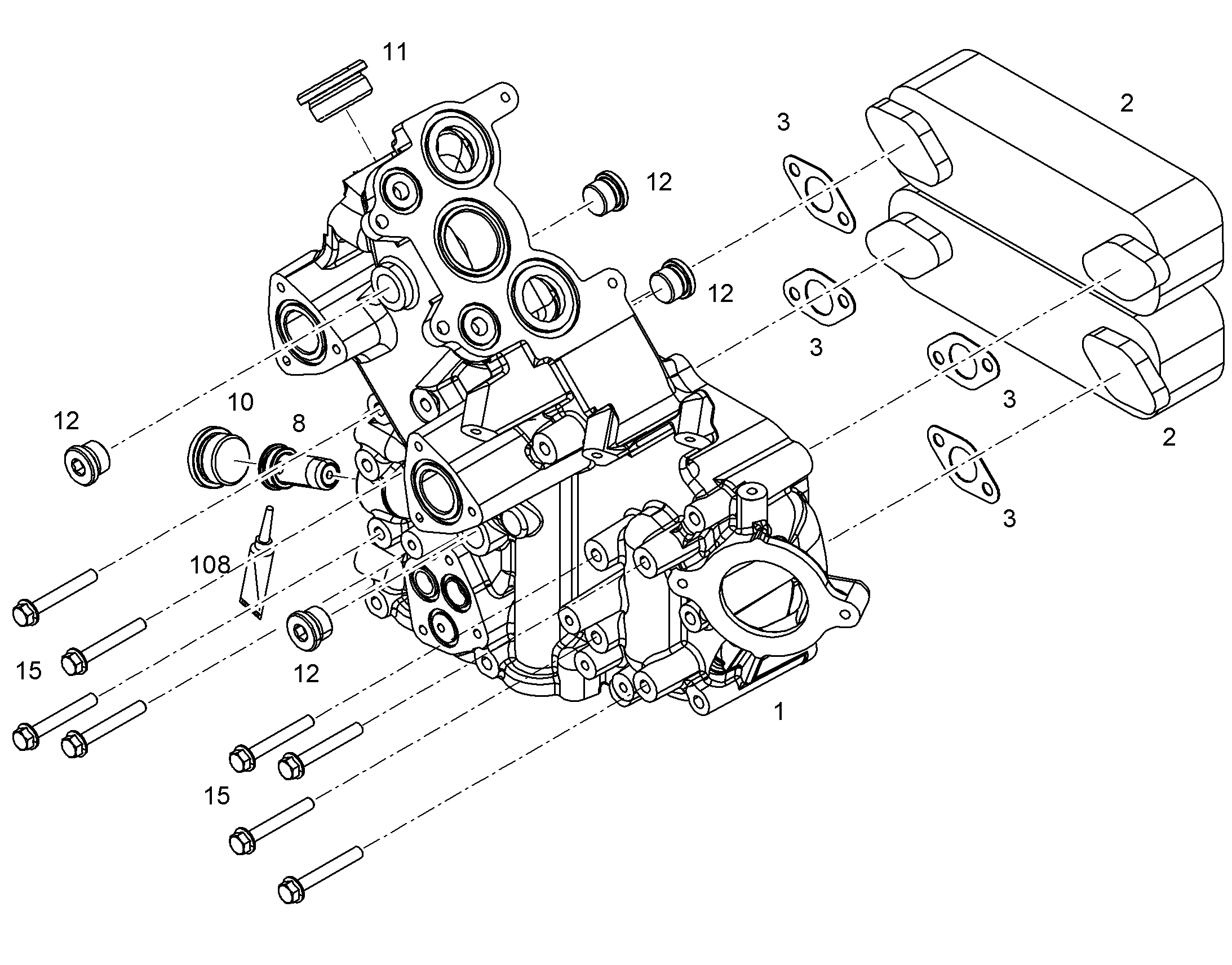 КОРПУС ОХЛАДИТЕЛЯ МАСЛА 10145407 LIEBHERR