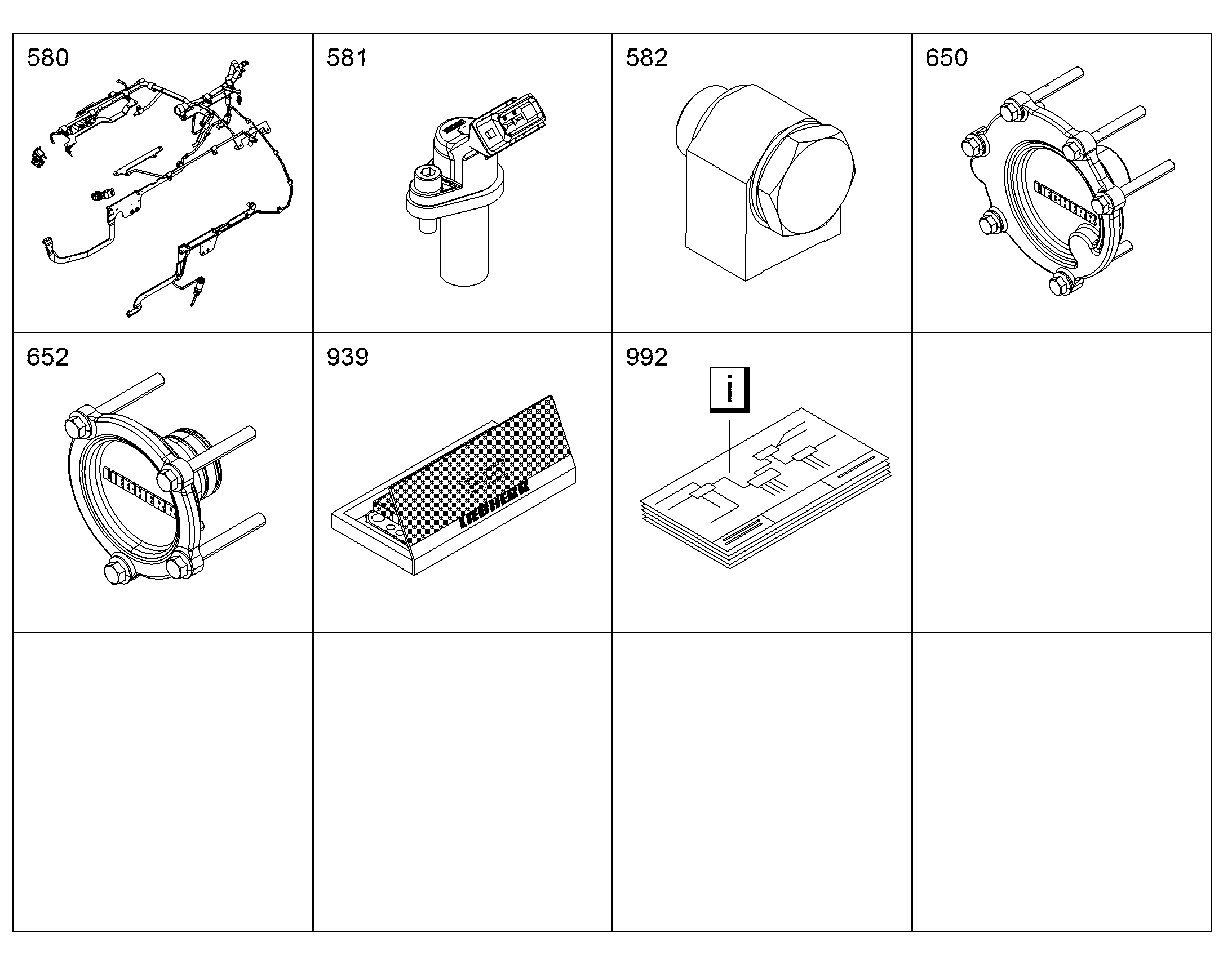 ЭЛЕКТРИКА ДВИГАТЕЛЯ D9508 A7 MOTOR 10120308 LIEBHERR