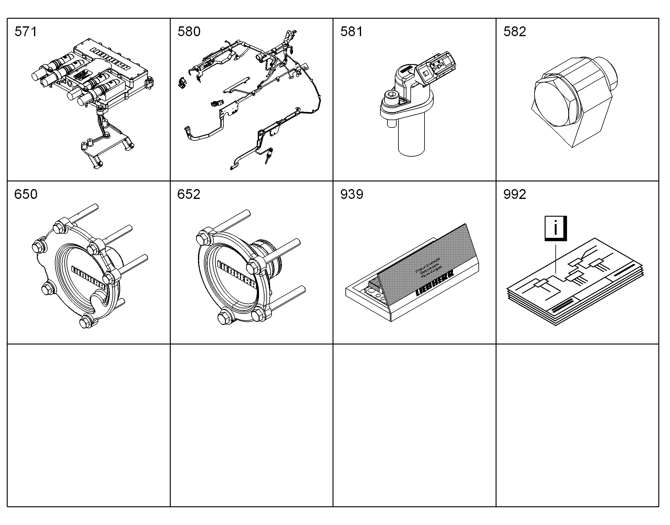 ЭЛЕКТРИКА ДВИГАТЕЛЯ D9508 A7 MOTOR 10127117 LIEBHERR