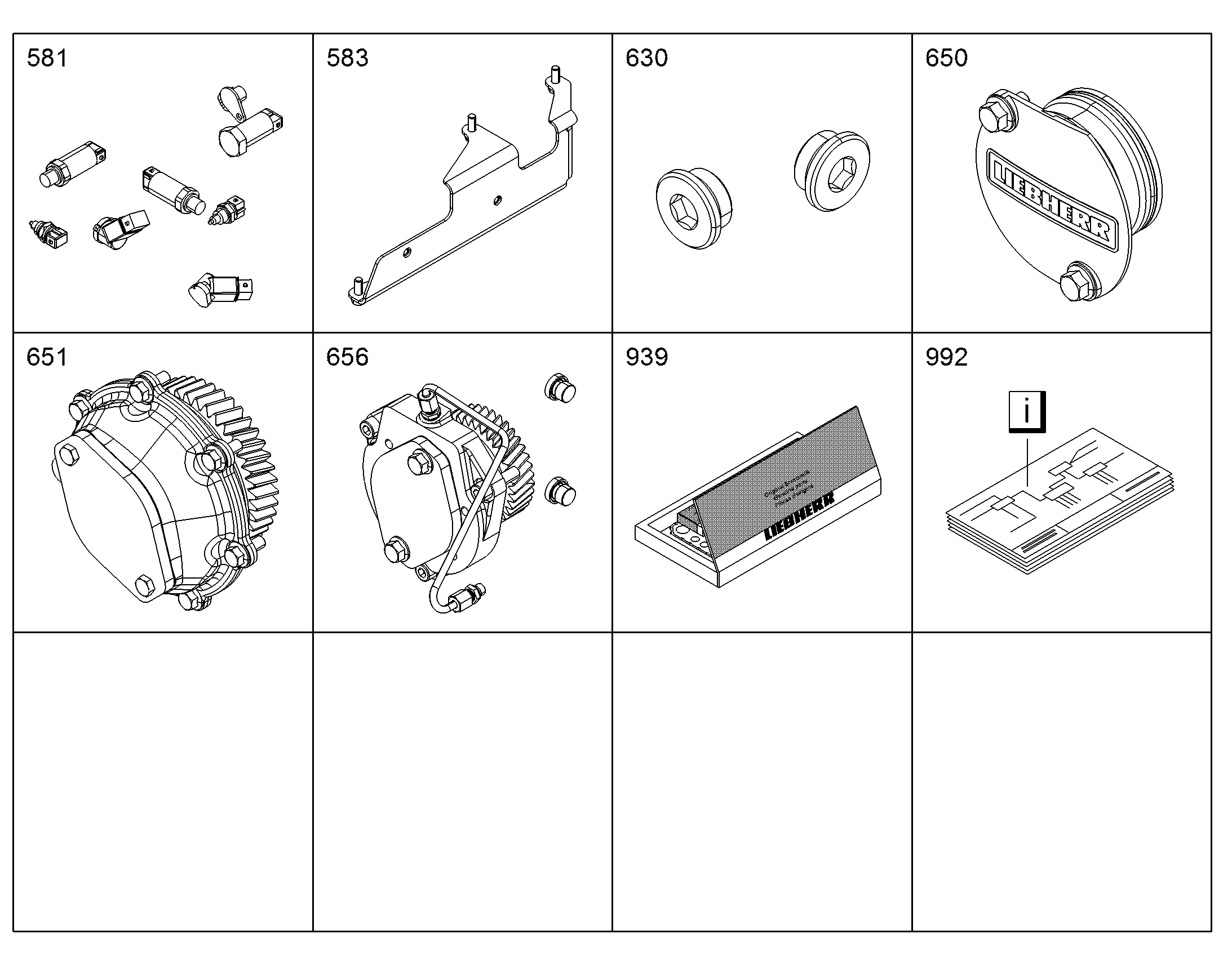 ЭЛЕКТРИКА ДВИГАТЕЛЯ D946 A7 10154955 LIEBHERR