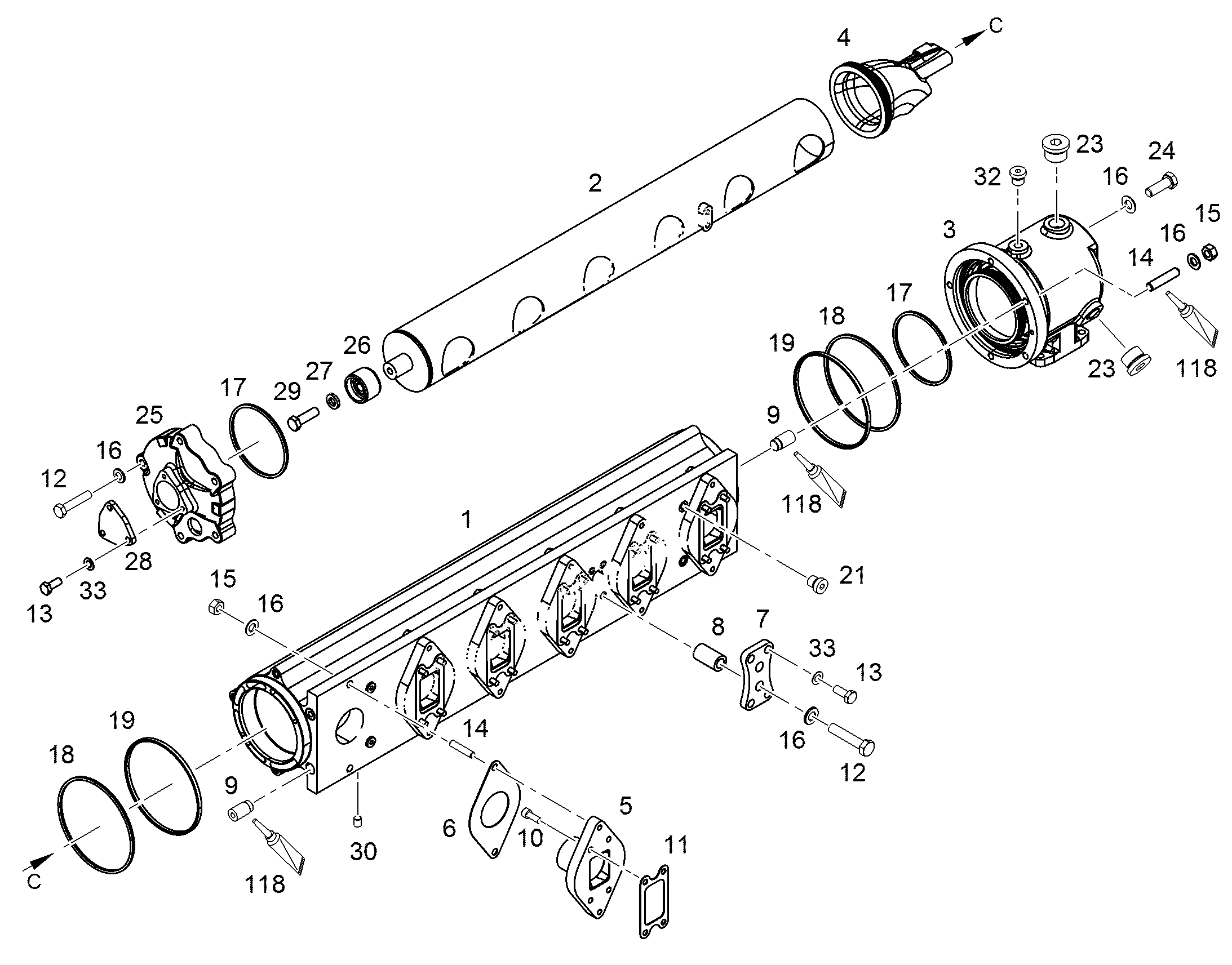 ГИЛЬЗА РАСПОРНАЯ 11X18X31,5 9884240 LIEBHERR