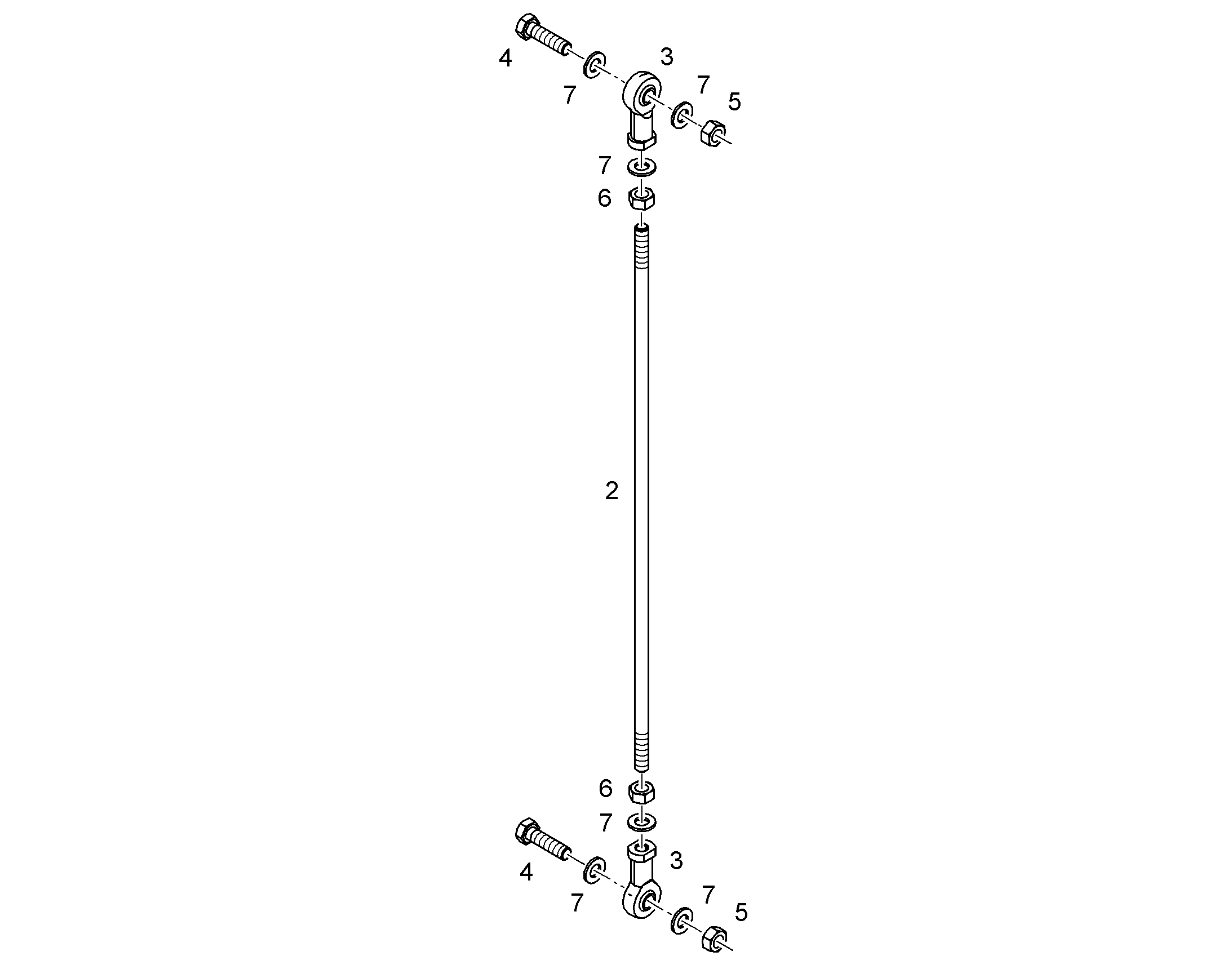 ШЕСТИГРАННАЯ ГАЙКА M8 241010302 LIEBHERR