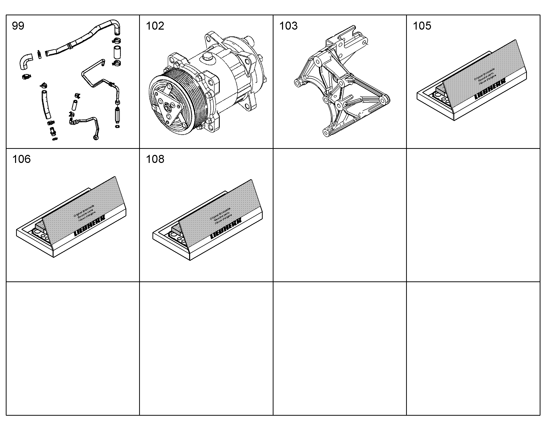 КОМПЛЕКТУЮЩИЕ ДЕТАЛИ 9739781 LIEBHERR