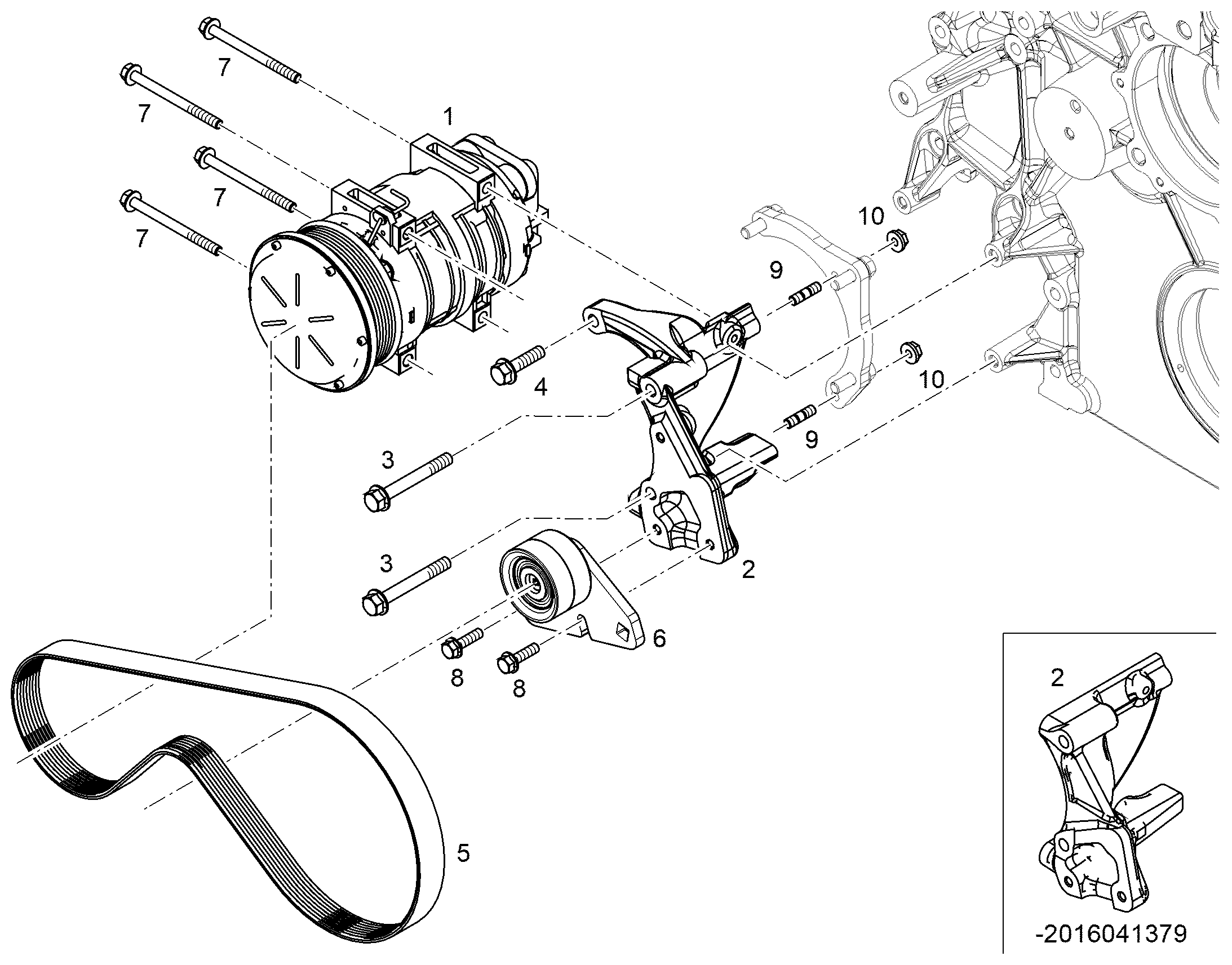 РОЛИК НАТЯЖНОЙ 12896260 LIEBHERR