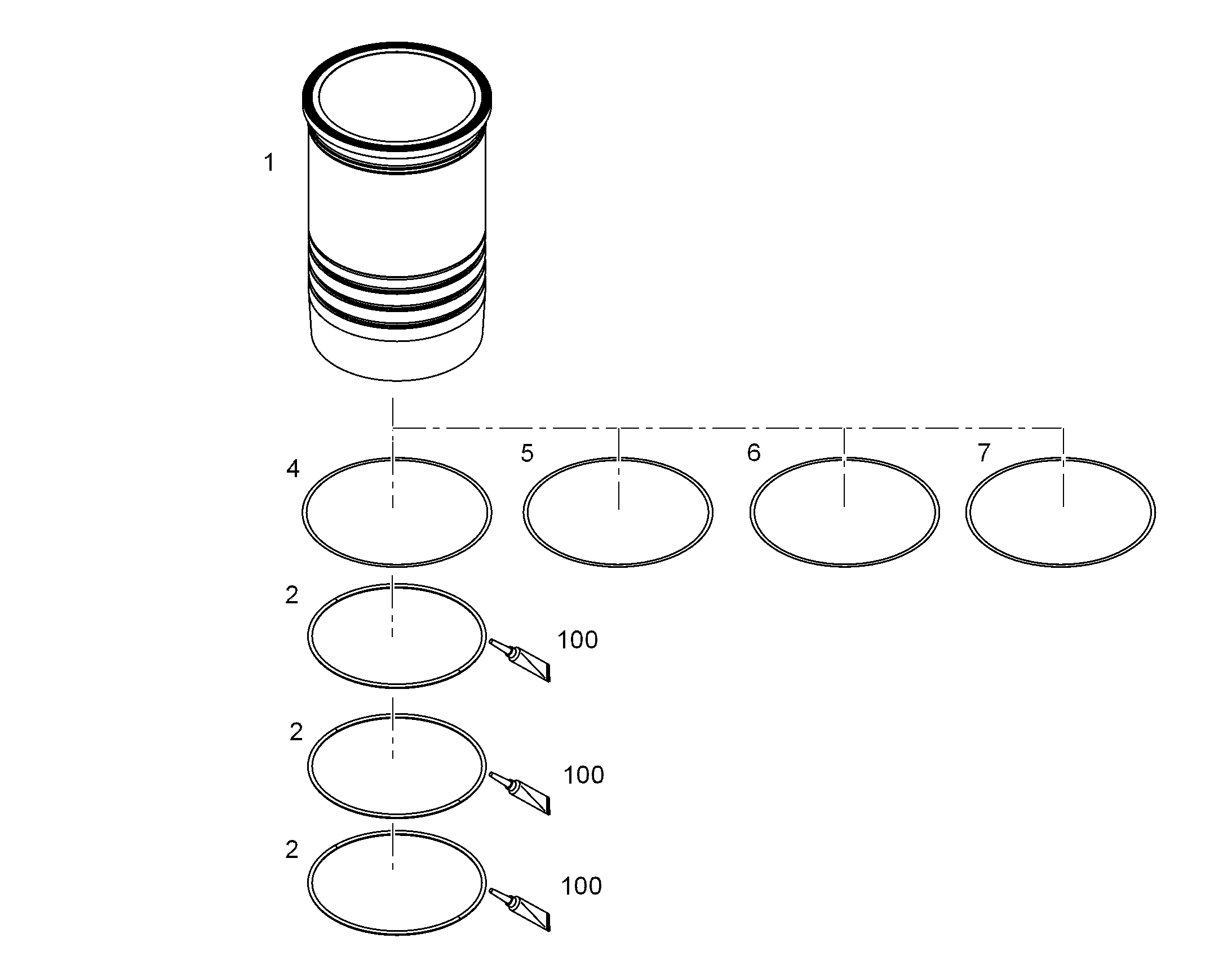 ДИСК УПЛОТНИТЕЛЬНЫЙ 151X158X0,12 10150656 LIEBHERR