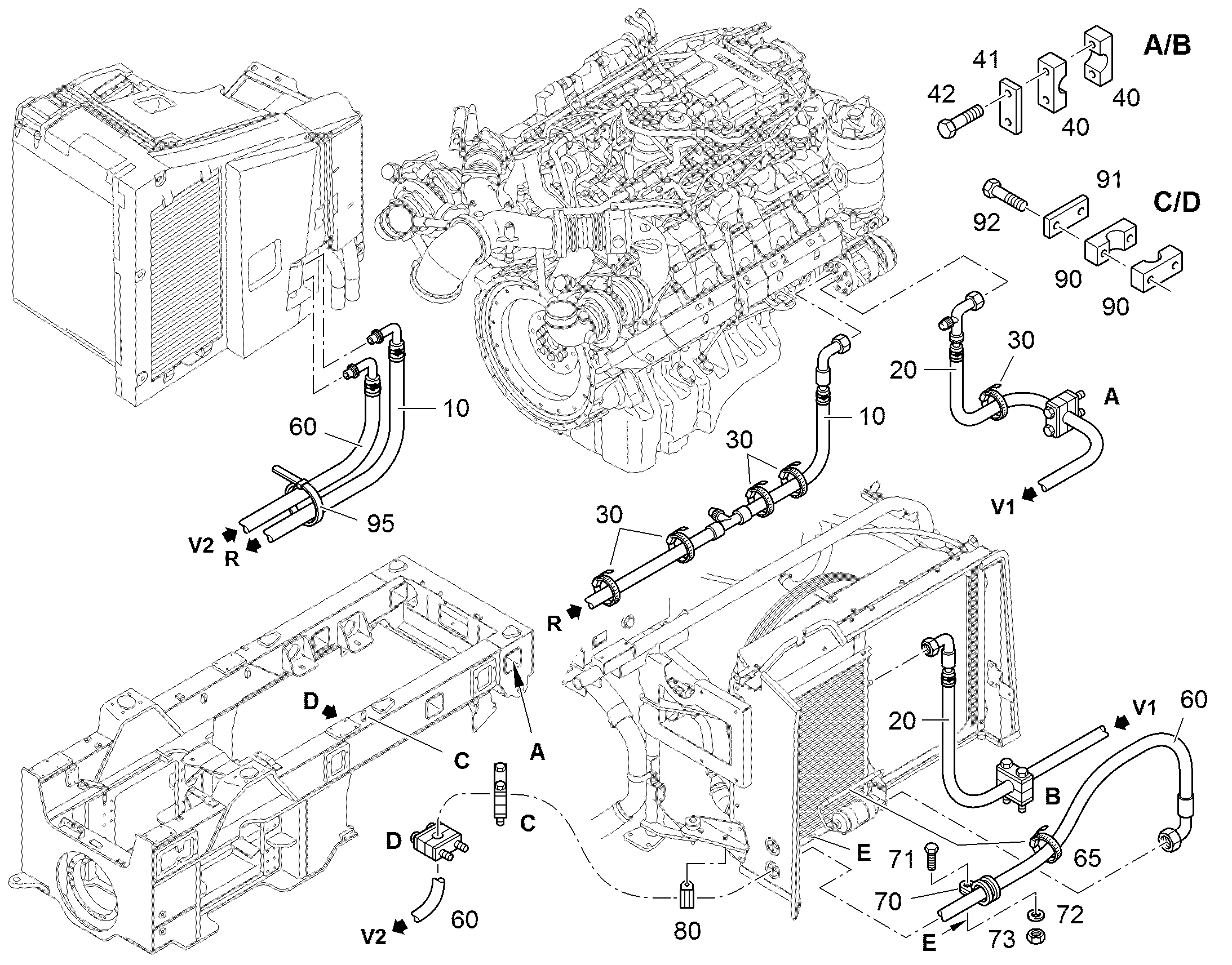 КЛЕММА ПОЛОВИННАЯ DIN 3015-1 L 2 G 12,7 PP SW 11213504 LIEBHERR