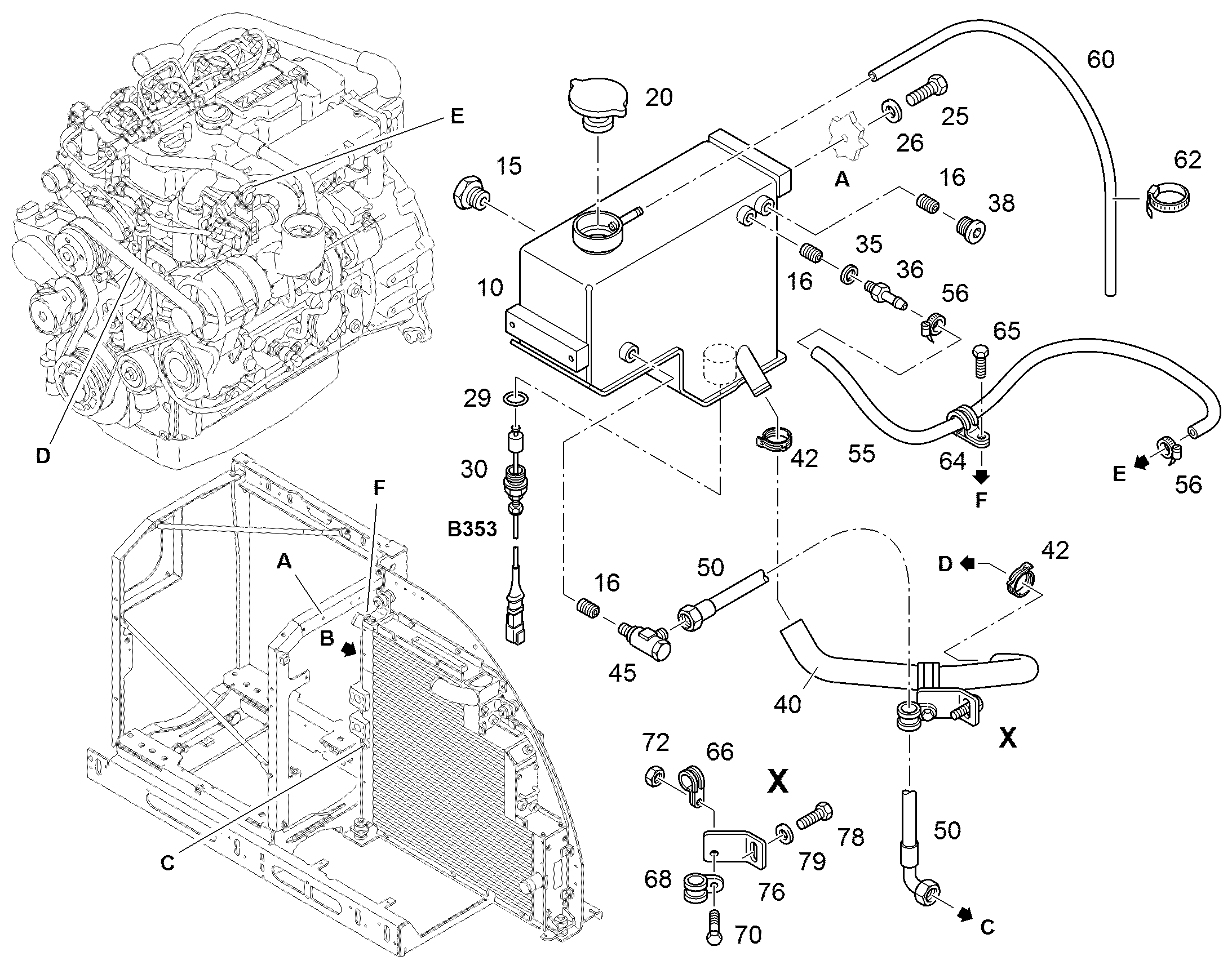ШЛАНГ УПРАВЛЕНИЯ 10X750 7404791 LIEBHERR