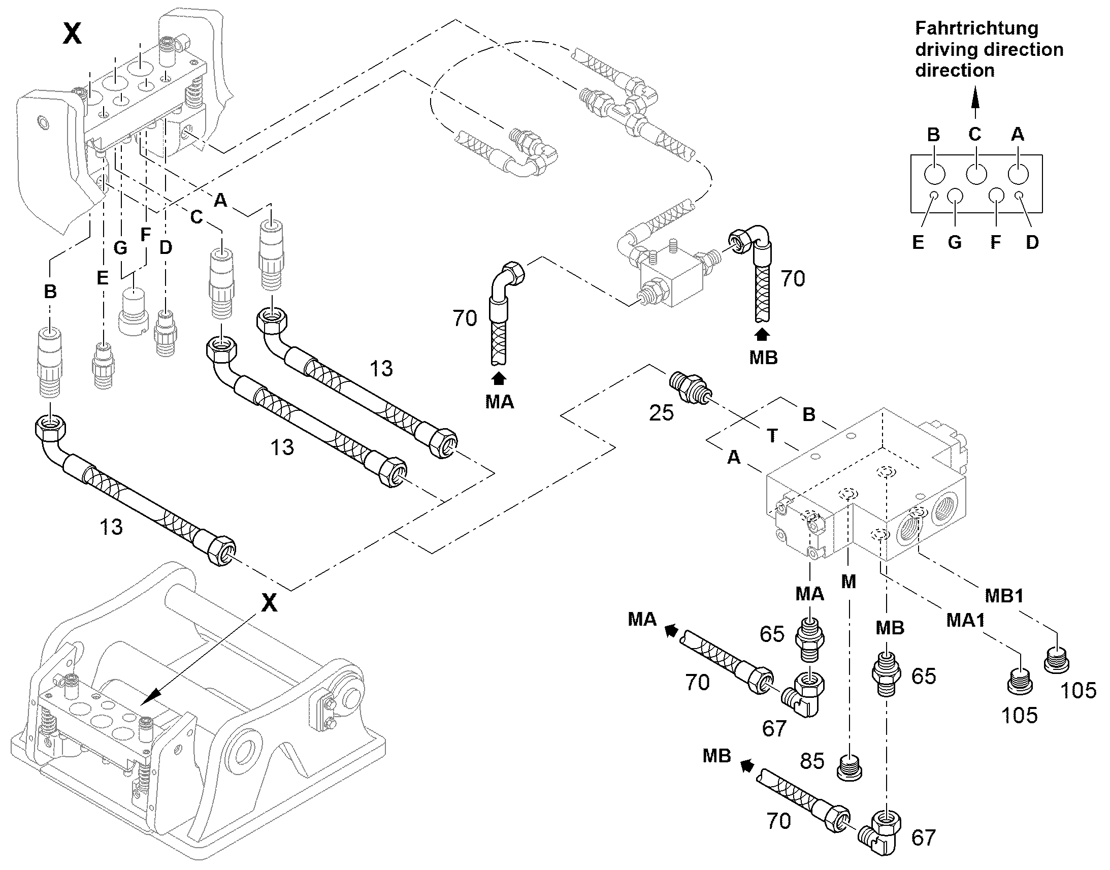 ШЛАНГ 25X600 11341789 LIEBHERR