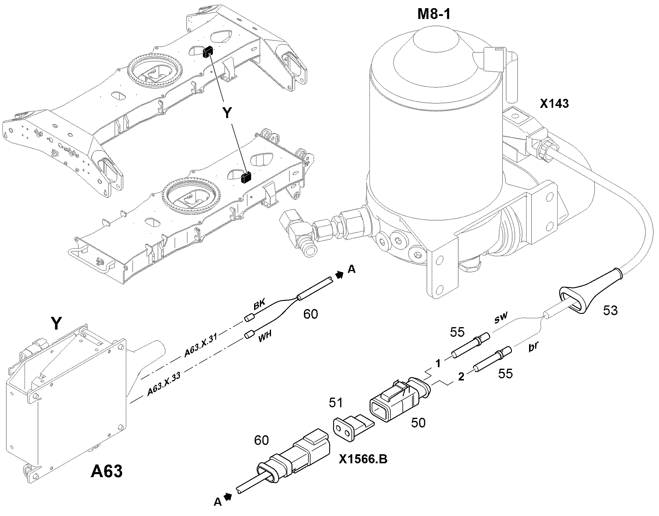 БЛОКИРОВКА КОНТАКТНАЯ 10342519 LIEBHERR