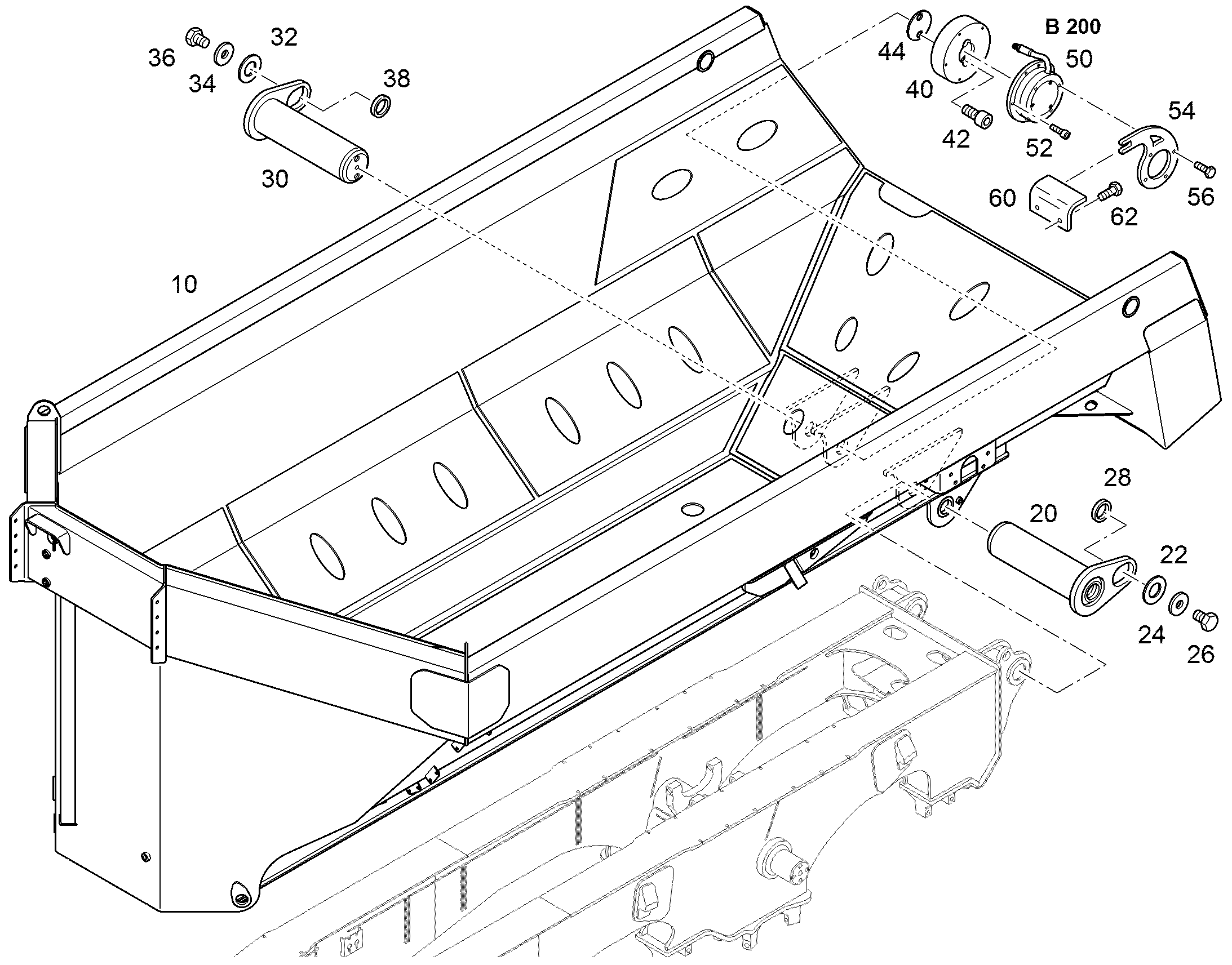 КОВШОВАЯ ПЛАТФОРМА 18 m³ / 30 t 11490665 LIEBHERR