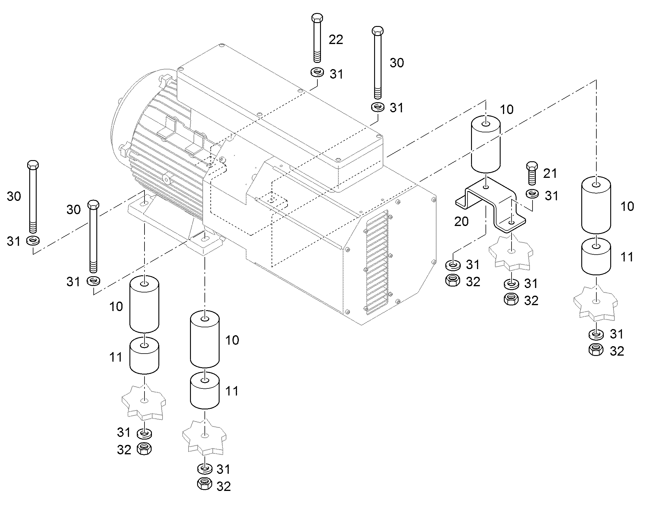БОЛТ С ШЕСТИГРАННОЙ ГОЛОВКОЙ ISO 4014 M12X260 10.9 FLZN 12224189 LIEBHERR