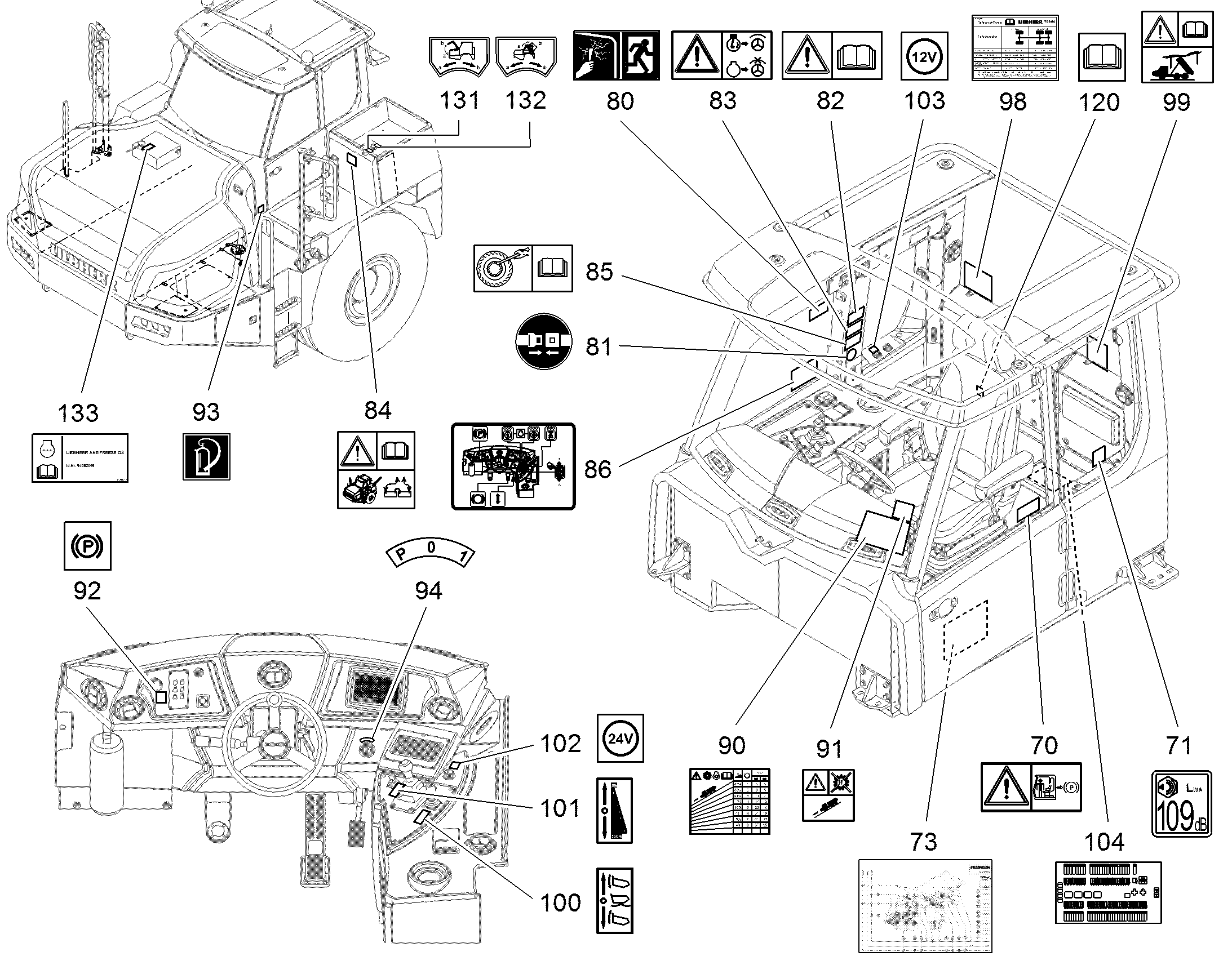 ТАБЛИЧКА 28mmX48mm 94018979 LIEBHERR