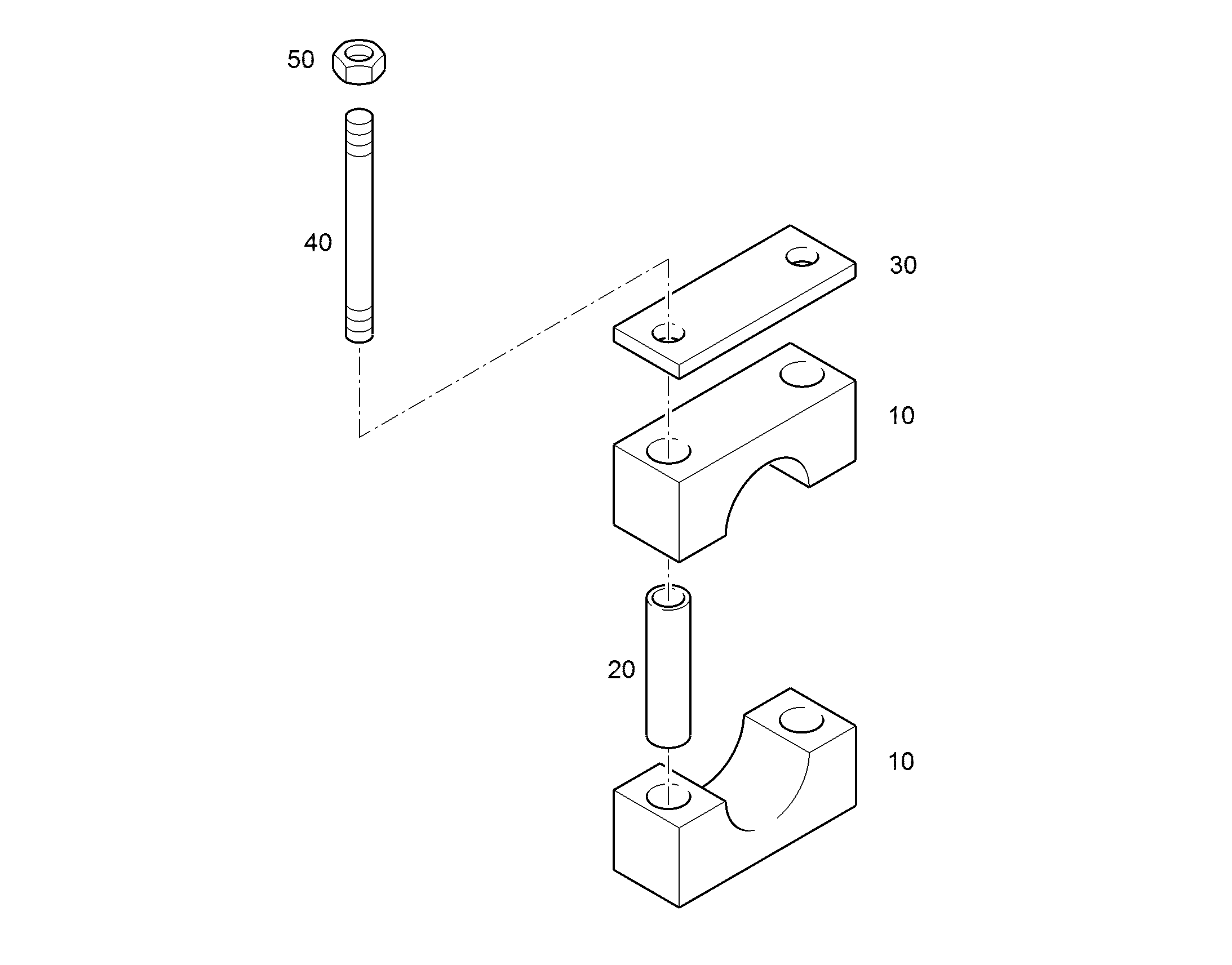 КЛЕММА ПОЛОВИННАЯ DIN 3015 S 4 G 48,3 PP HUE SW 11140054 LIEBHERR