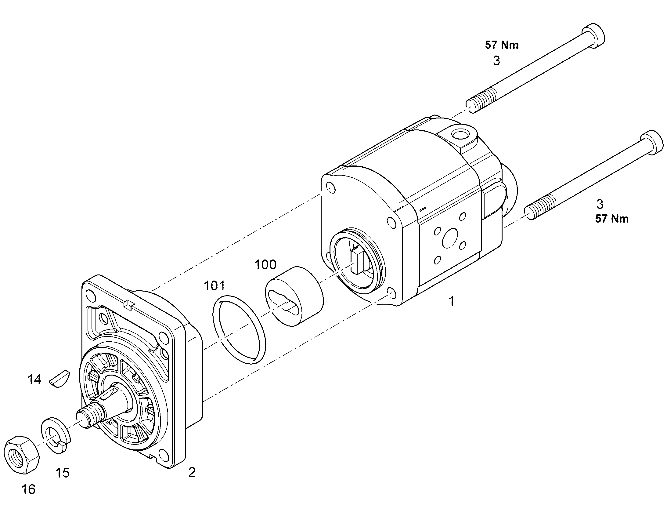 ВИНТ TORX M10X123 11644915 LIEBHERR