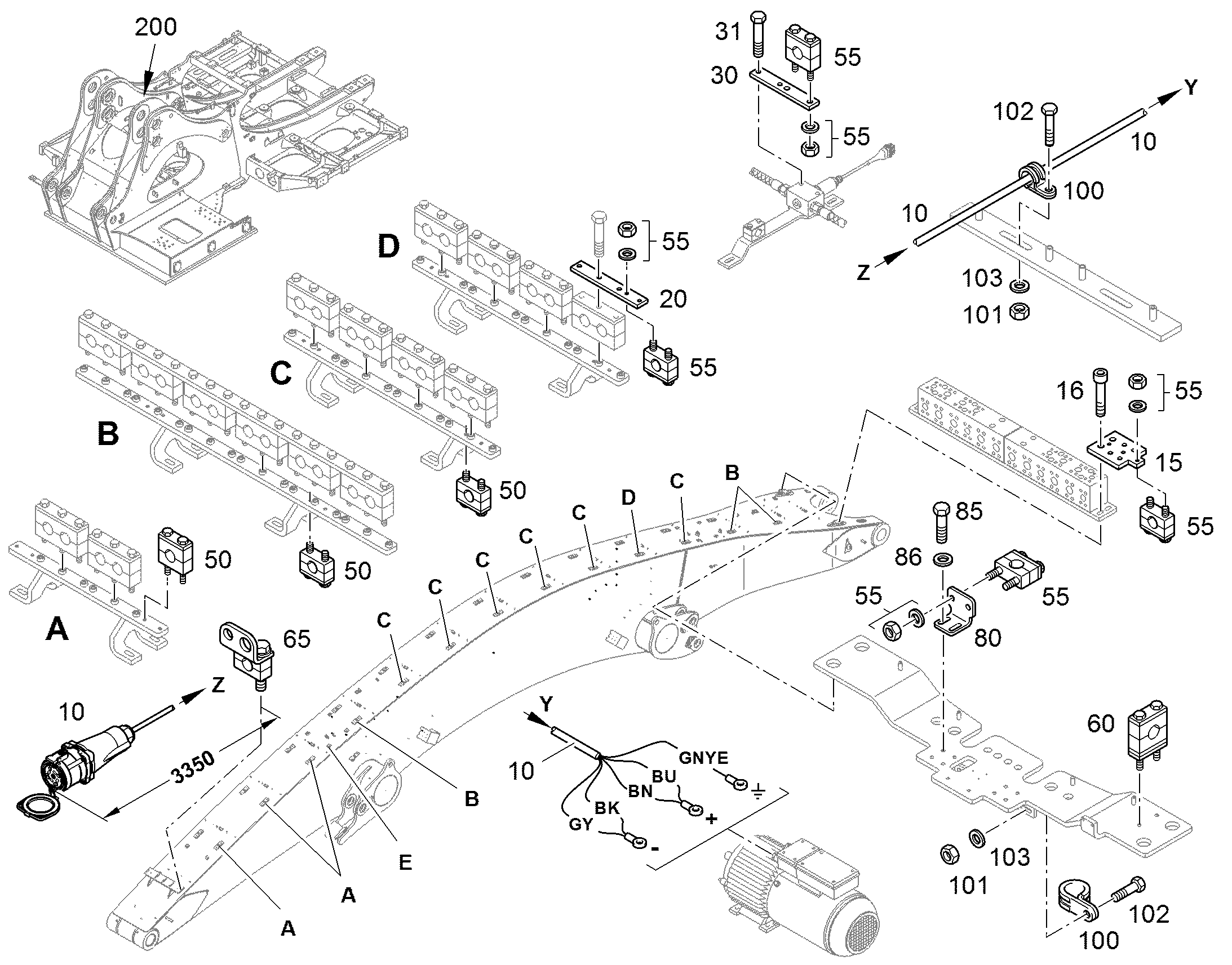 К-Т ПРОВОДОВ - МАГН.УСТР-ВО 30,0M 94003469 LIEBHERR