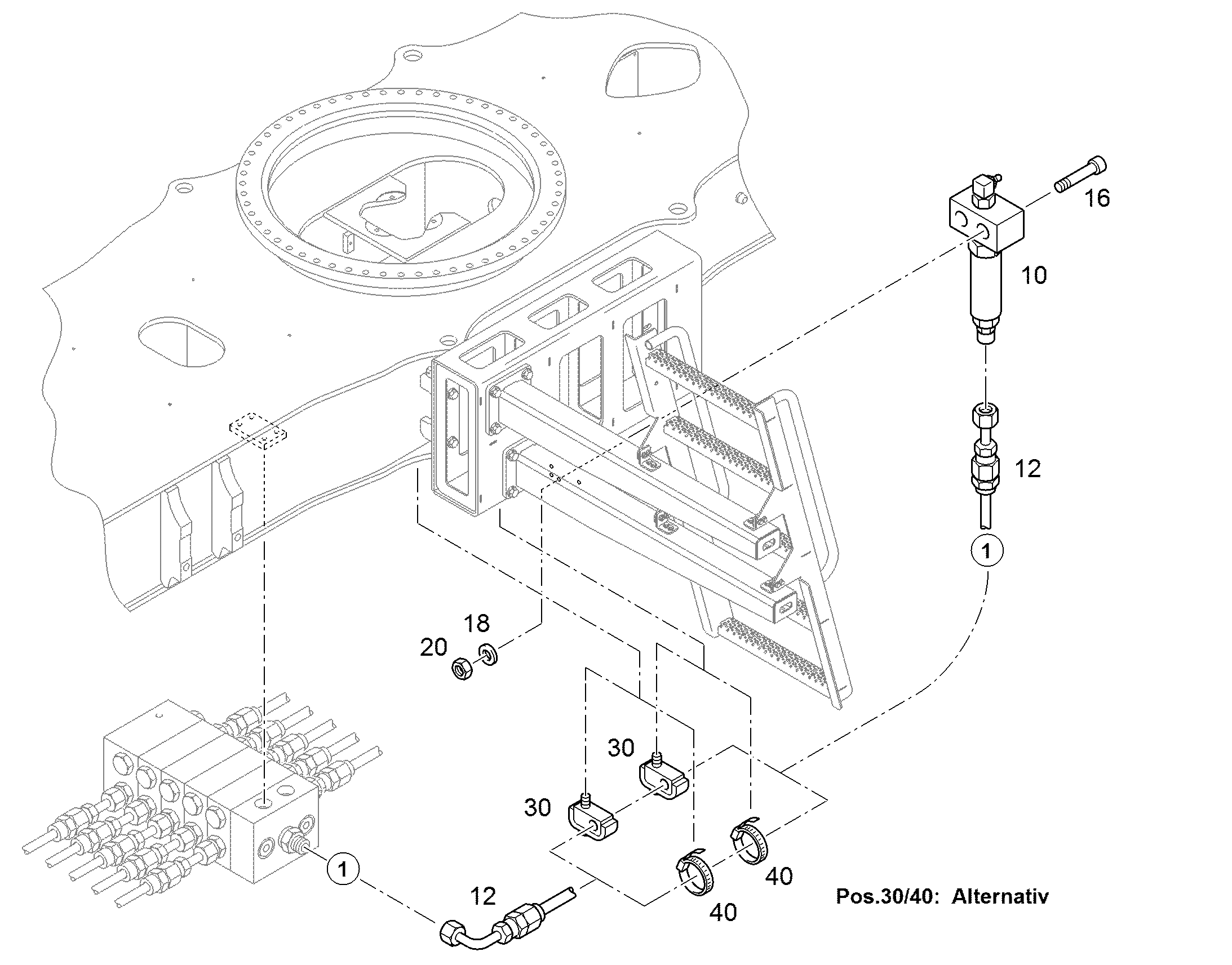 ФИЛЬТР КОНСИСТЕНТНОЙ СМАЗКИ 100µm 10038625 LIEBHERR