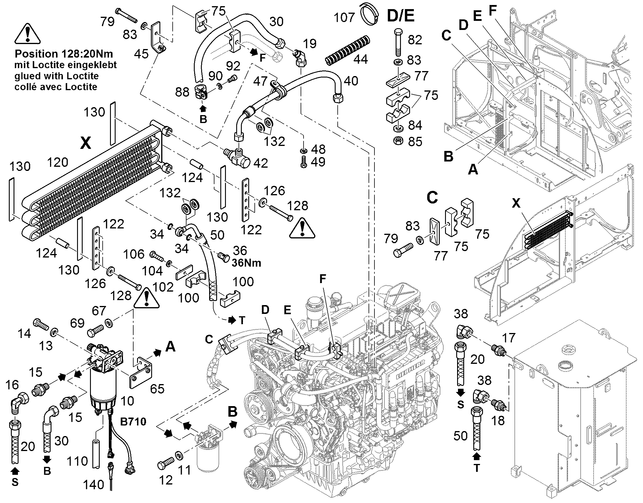 НАСАДКА МЕМБРАННОГО ВЫВОДА 21/28/35 11340688 LIEBHERR