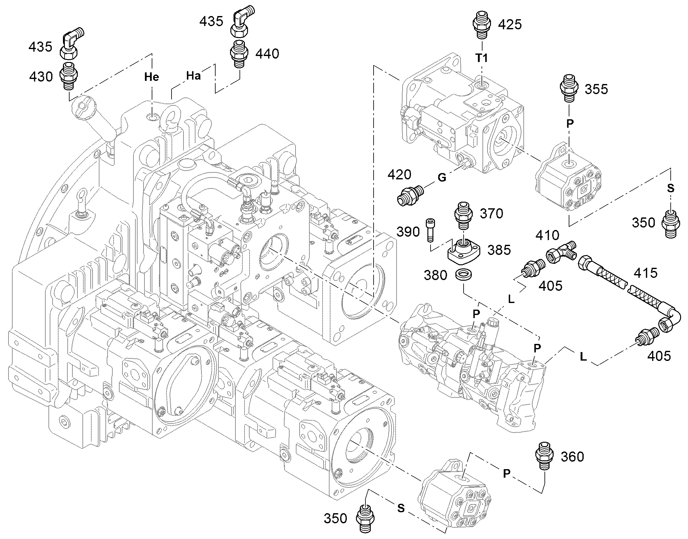 ШЛАНГ 12X300 7404652 LIEBHERR