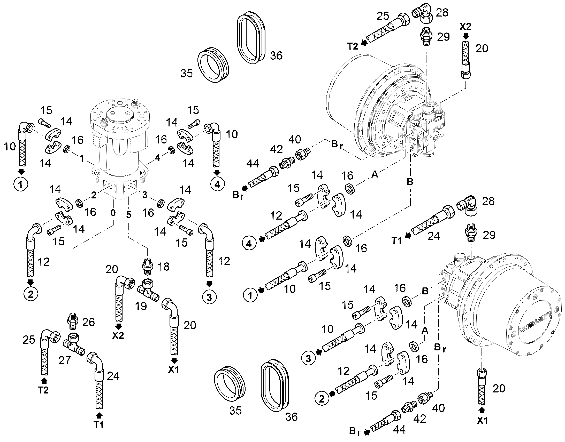 ШЛАНГ 25X3000 10035761 LIEBHERR