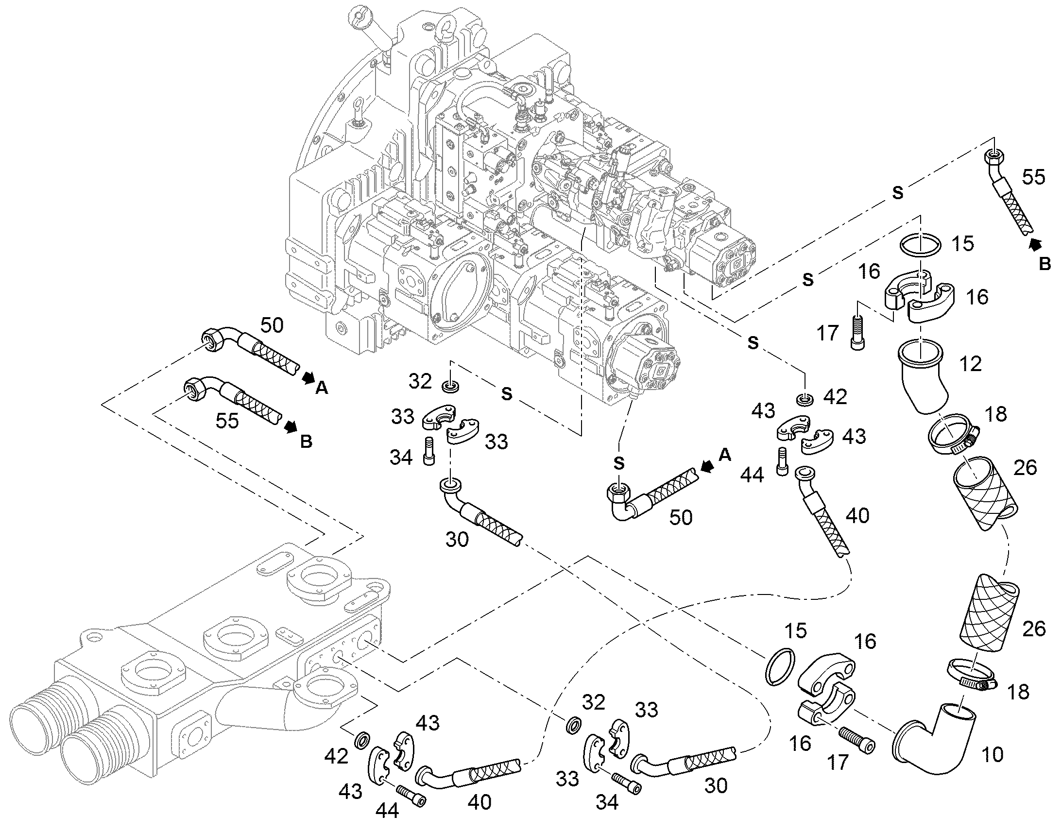 ФЛАНЕЦ DN60 10450125 LIEBHERR