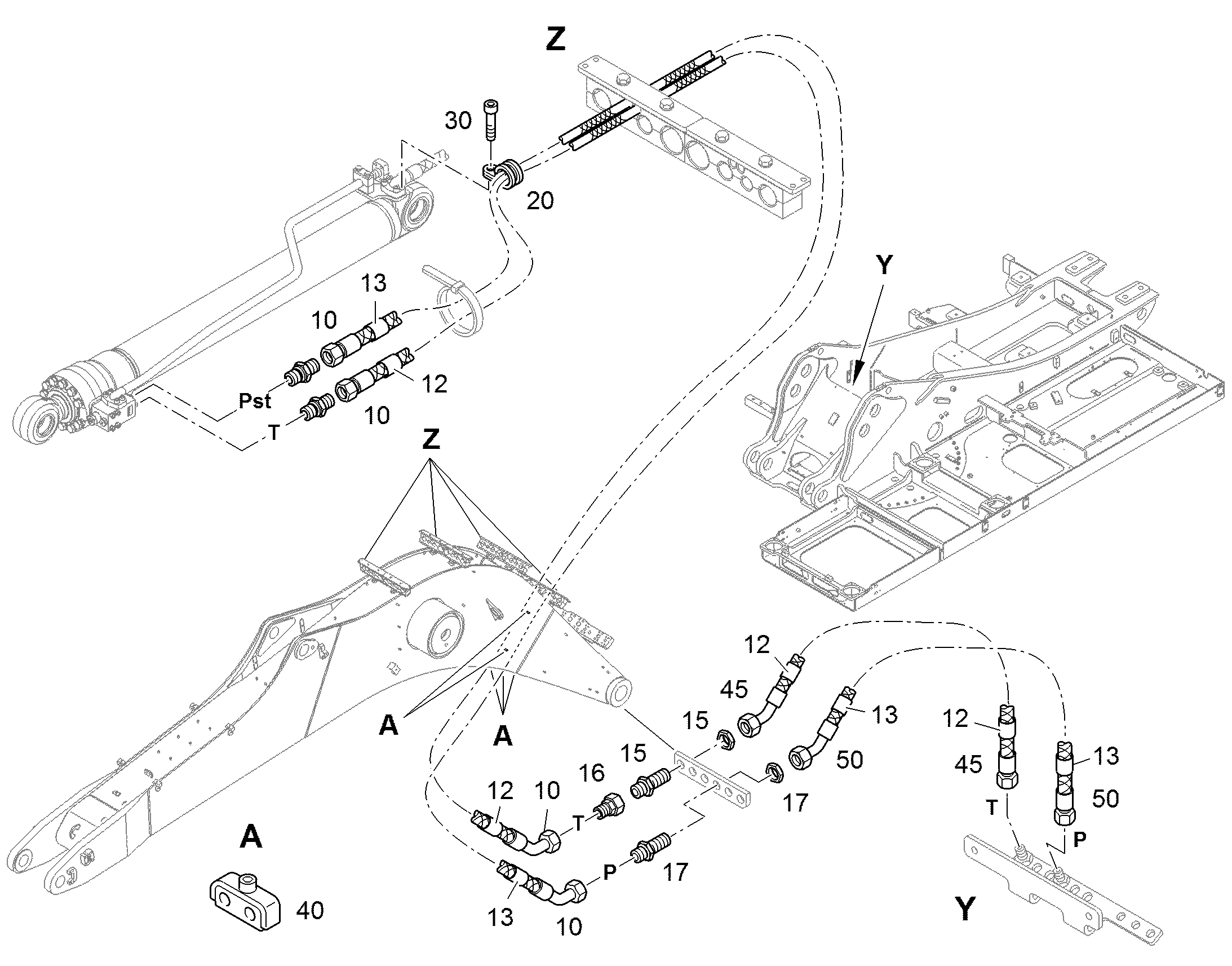 ШЛАНГ 10X650 10043069 LIEBHERR