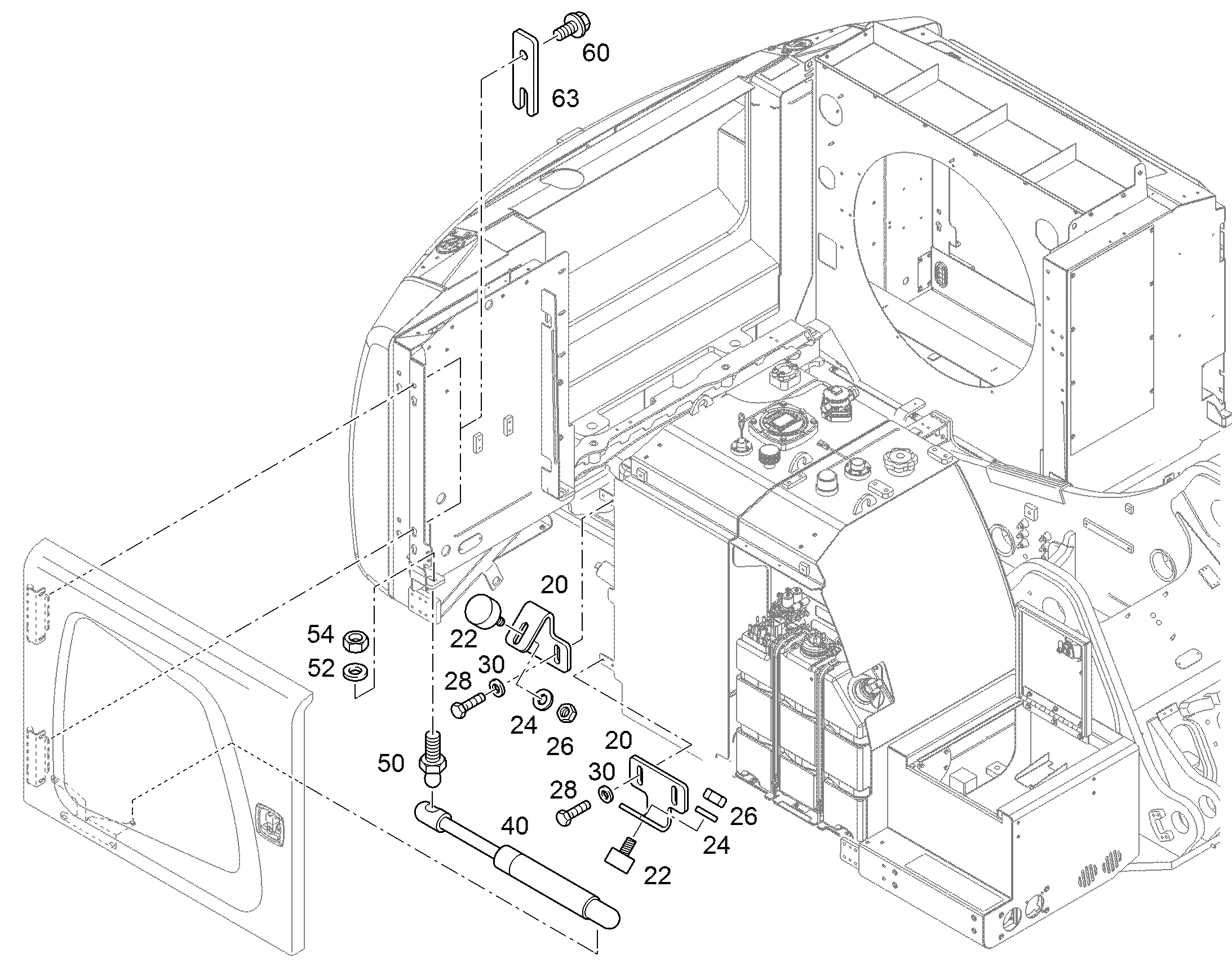 РЕССОРА ГАЗОВАЯ 11067231 LIEBHERR