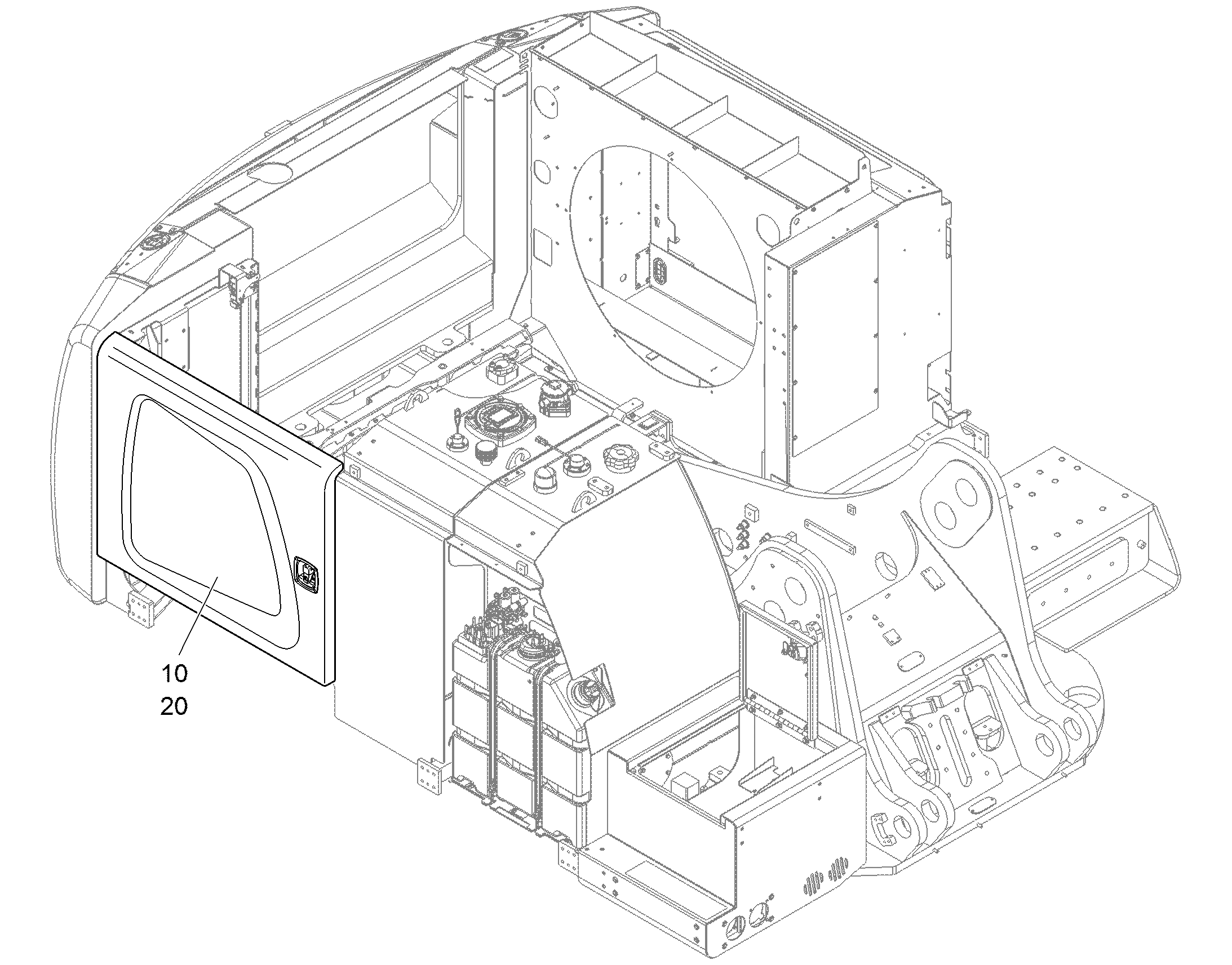 ДВЕРЬ БОКОВАЯ ПРАВАЯ 94014230 LIEBHERR