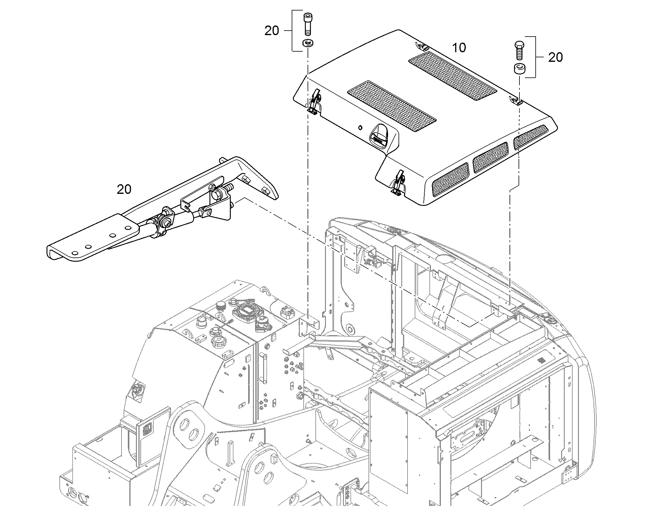КАПОТ ДВИГАТЕЛЯ 94068971 LIEBHERR