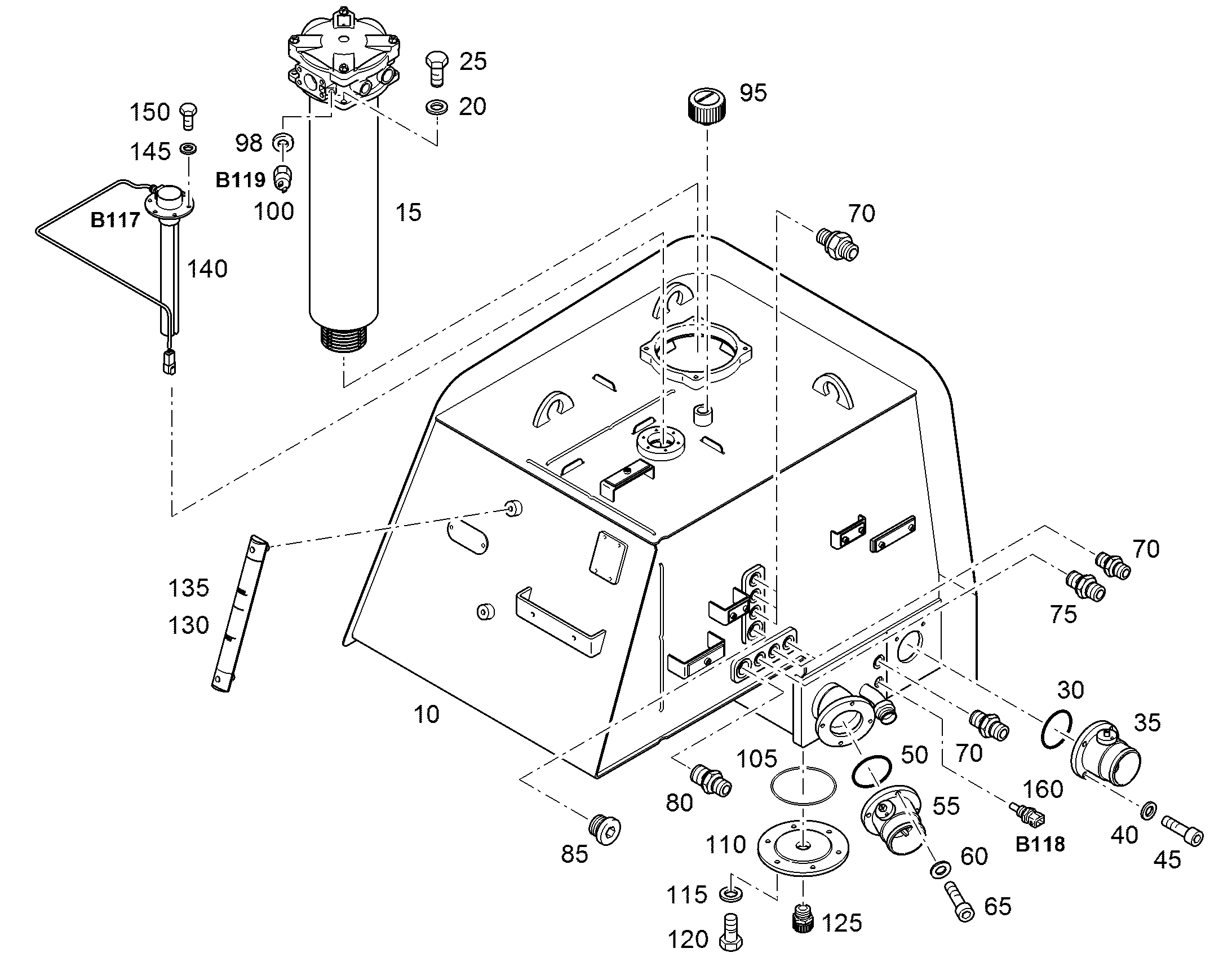 ФИЛЬТР СЛИВНОЙ 12µm 11067593 LIEBHERR