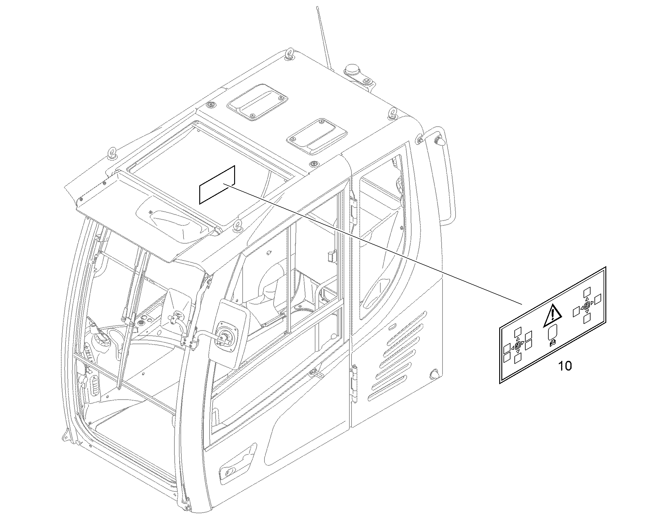 ТАБЛИЧКА ПЕРЕКЛЮЧЕНИЕ SONDER 200mmX90mm 12512974 LIEBHERR
