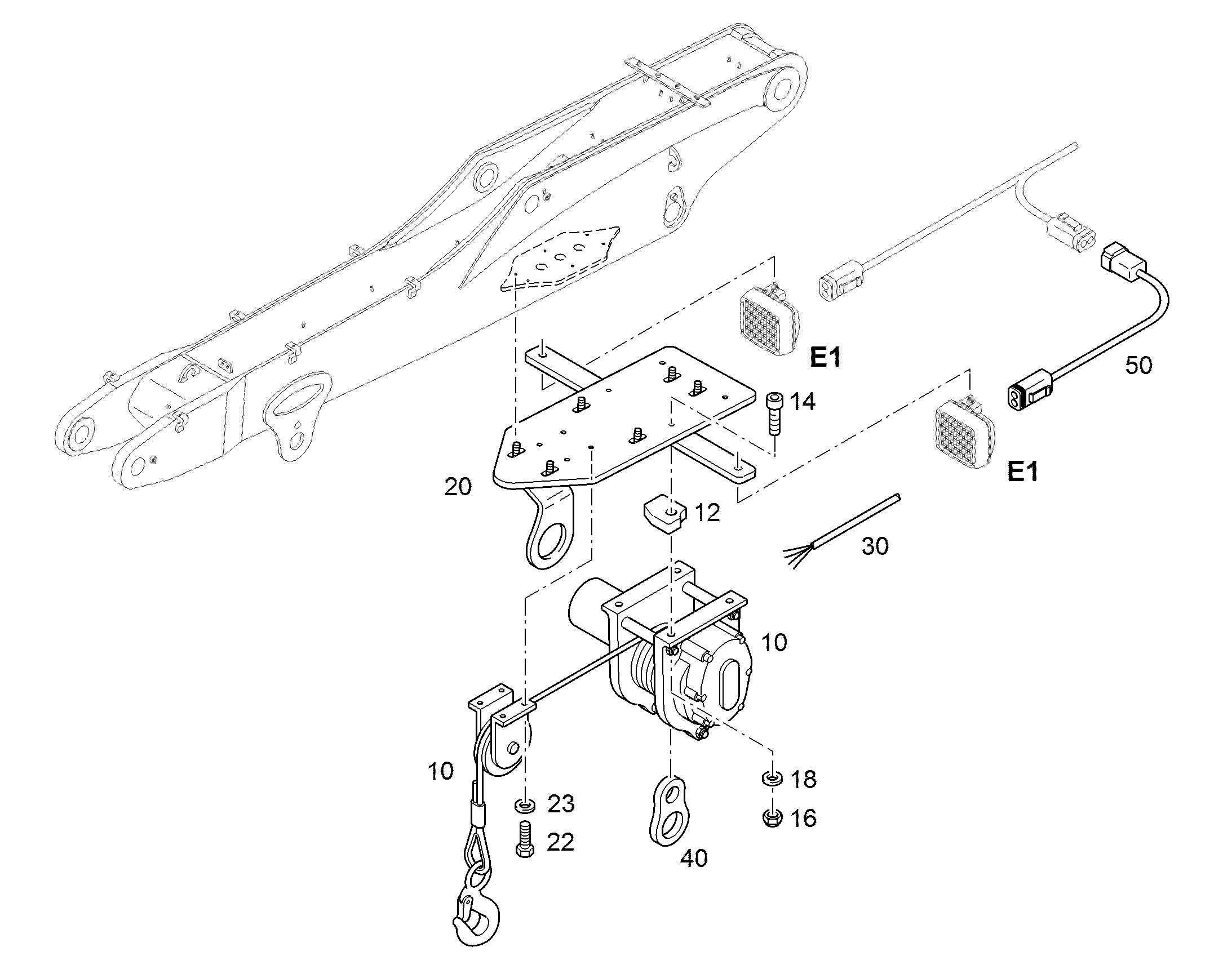 ЛЕБЕДКА КАНАТНАЯ 11651321 LIEBHERR