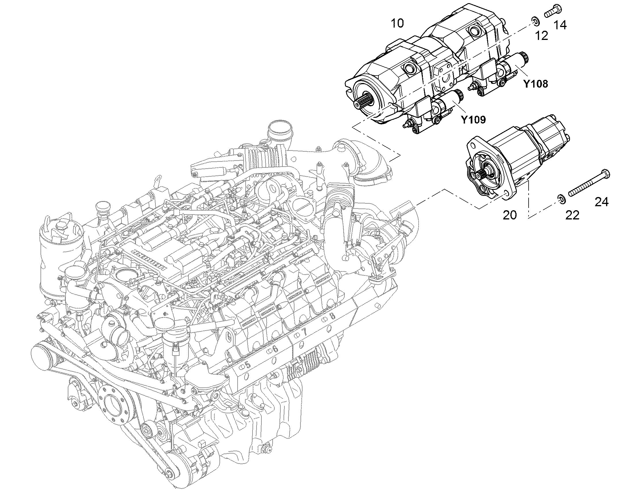 НАСОС ШЕСТЕРЕННЫЙ 11066938 LIEBHERR