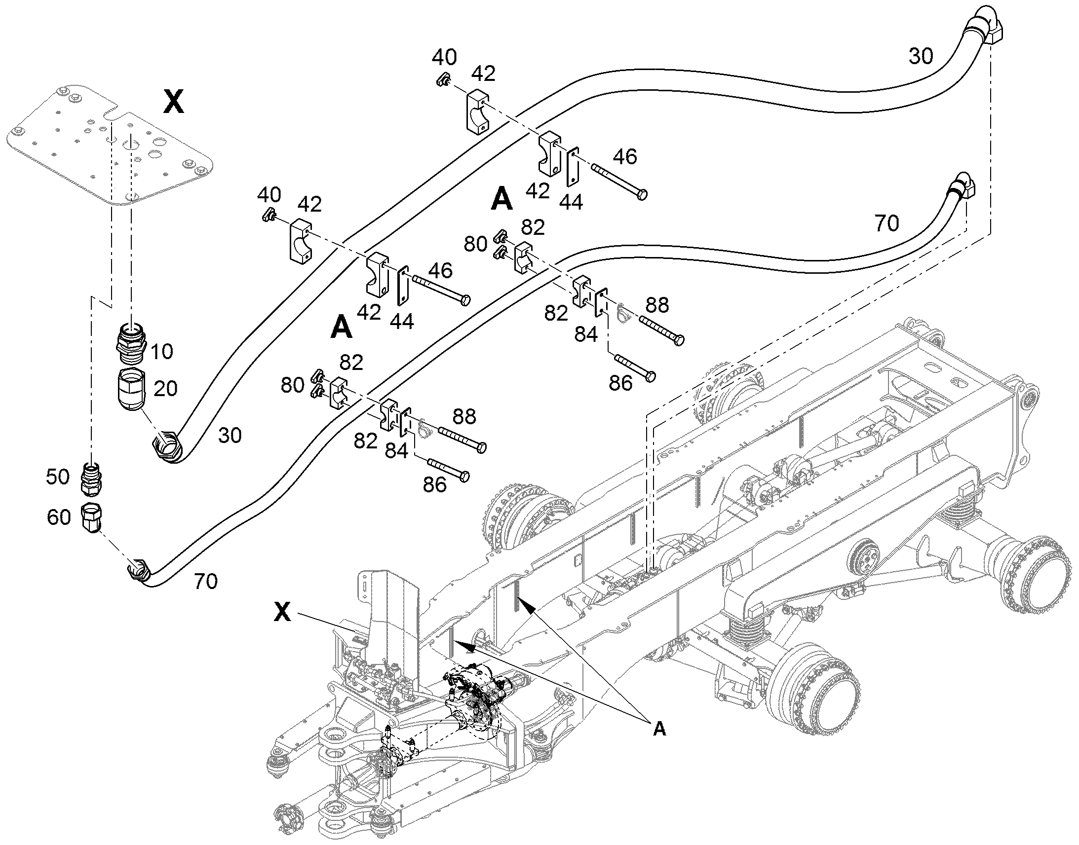 КЛЕММА ПОЛОВИННАЯ DIN 3015-1 L 4 R 26,9 PP SW 7403077 LIEBHERR