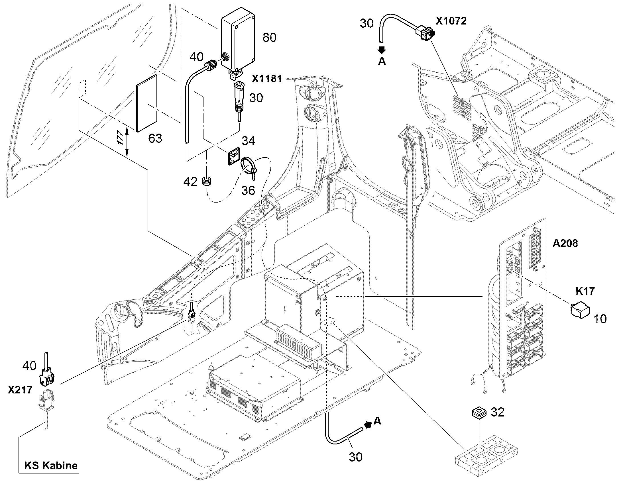 КАБЕЛЬ 5G0,75 5,5M 9611104 LIEBHERR