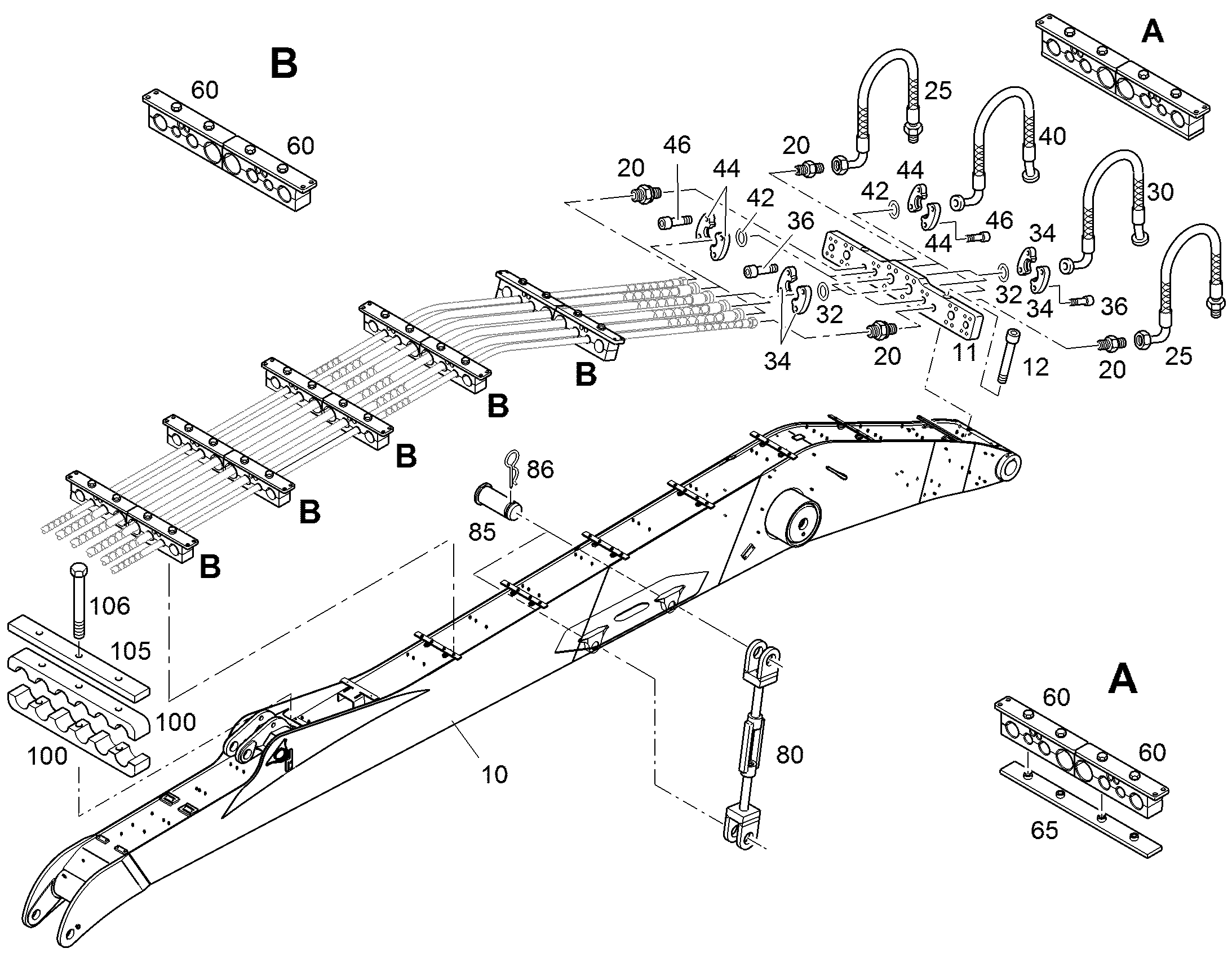ШЛАНГ 12X2200 10354263 LIEBHERR