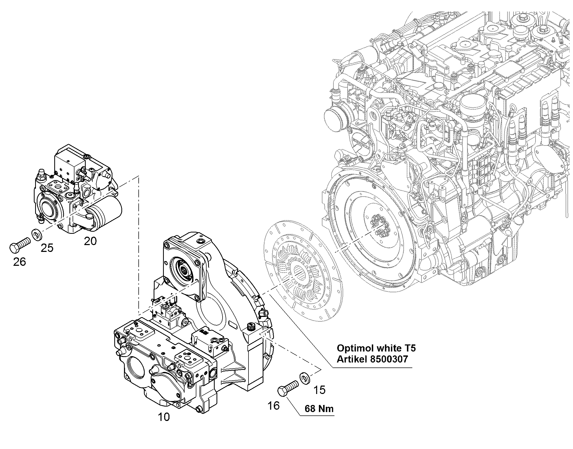 НАСОС АКСИАЛЬНОПОРШНЕВОЙ A4VG 71cm³/U 11696119 LIEBHERR